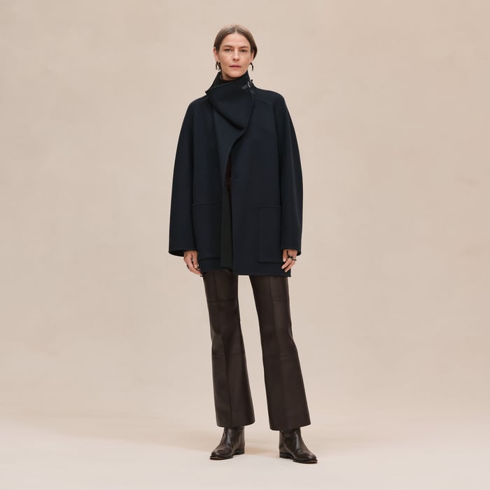 Bleu Noir Cashmere Coat