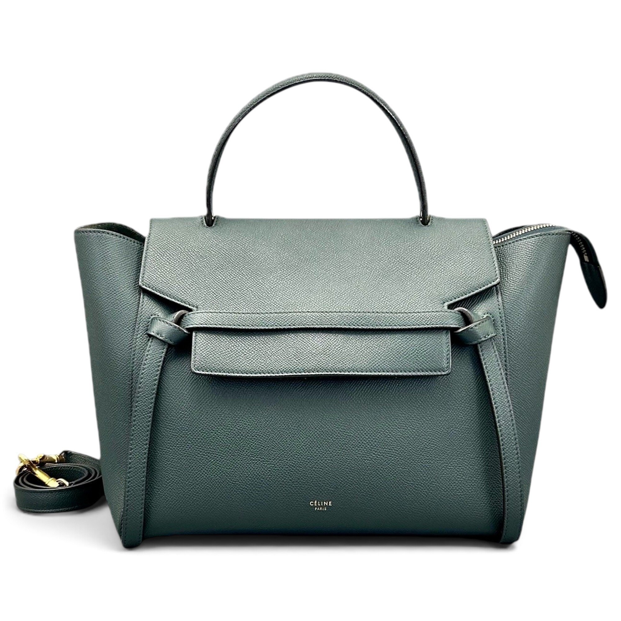 Belt leather handbag