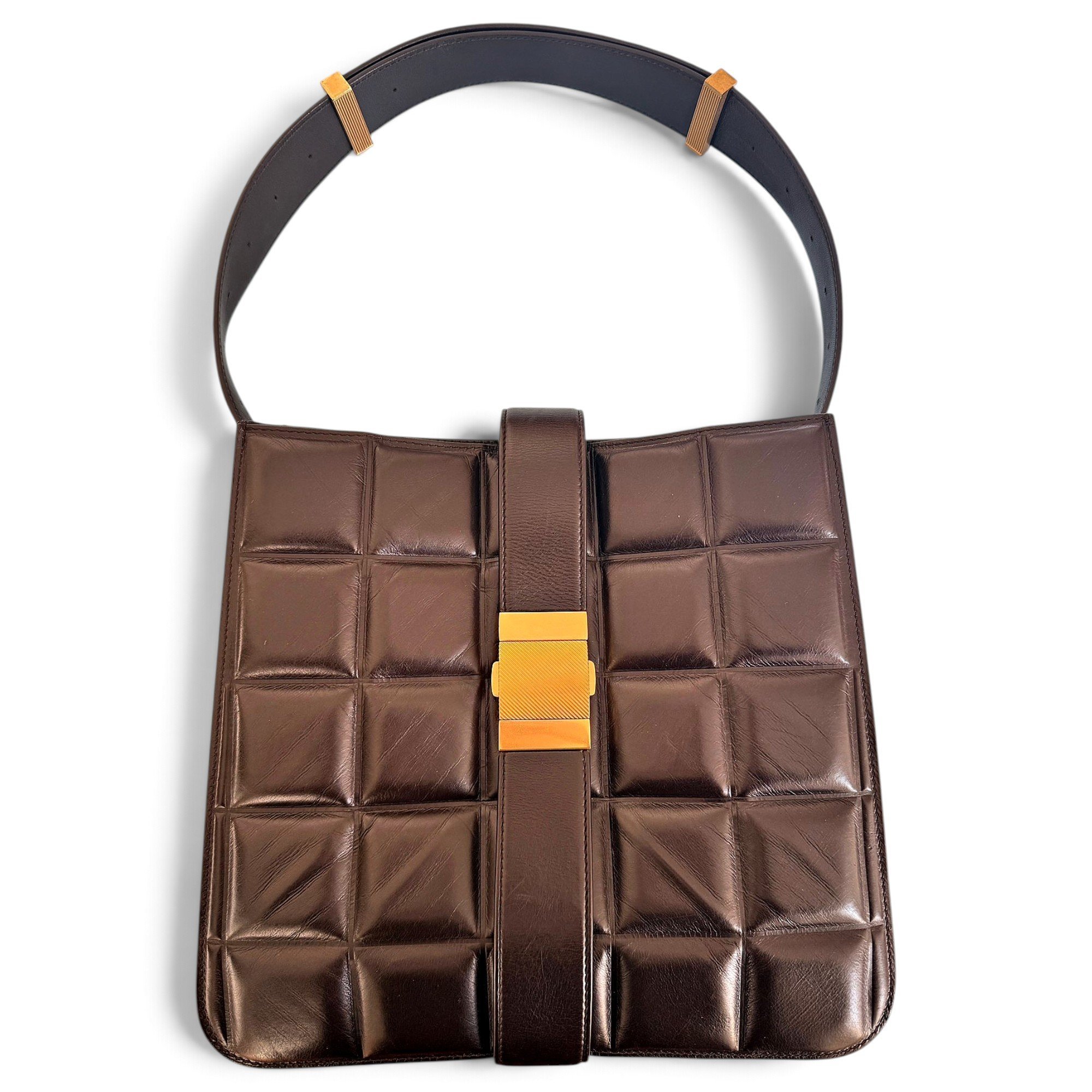 Marie Padded leather handbag