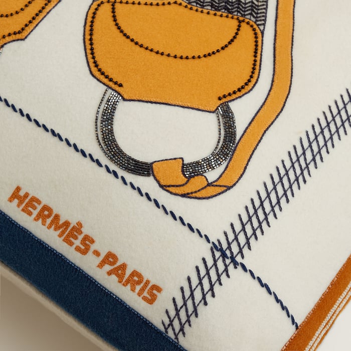 Écru Harnais Tresse Pillow