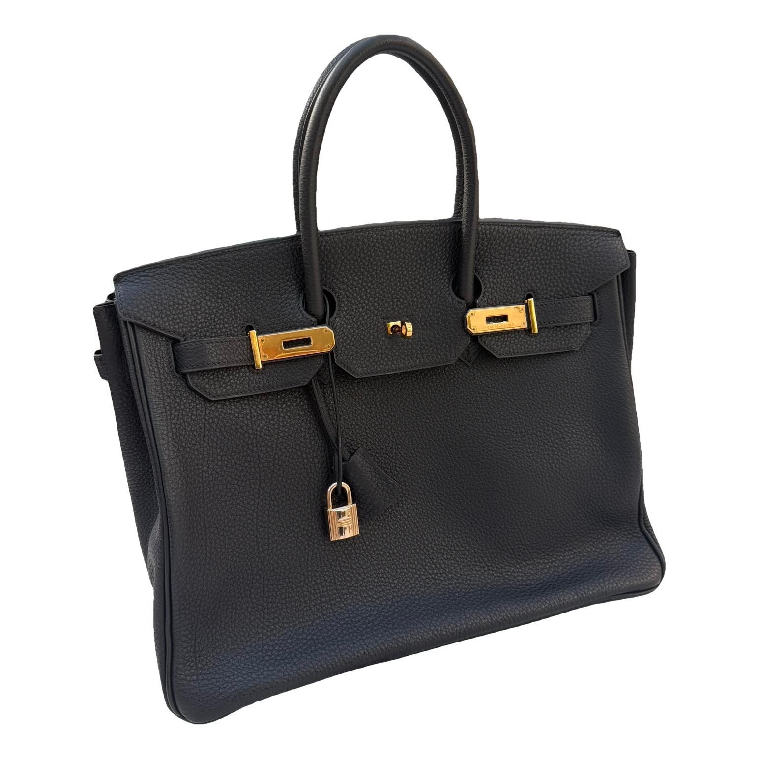 Birkin 35 leather handbag