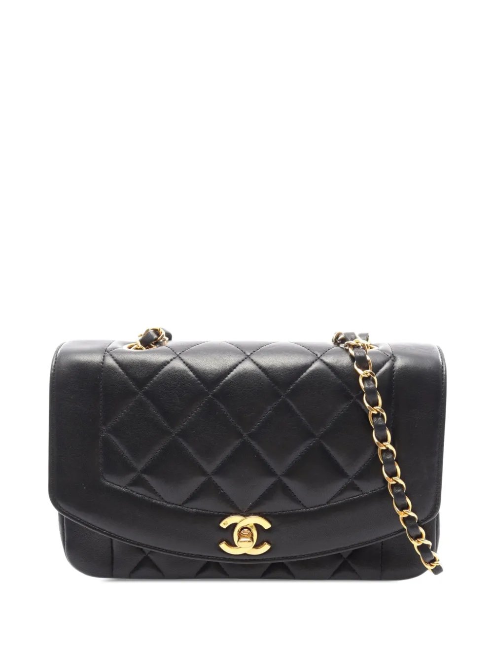 1996-1997 Small Quilted Lambskin Diana Single Flap shoulder bag