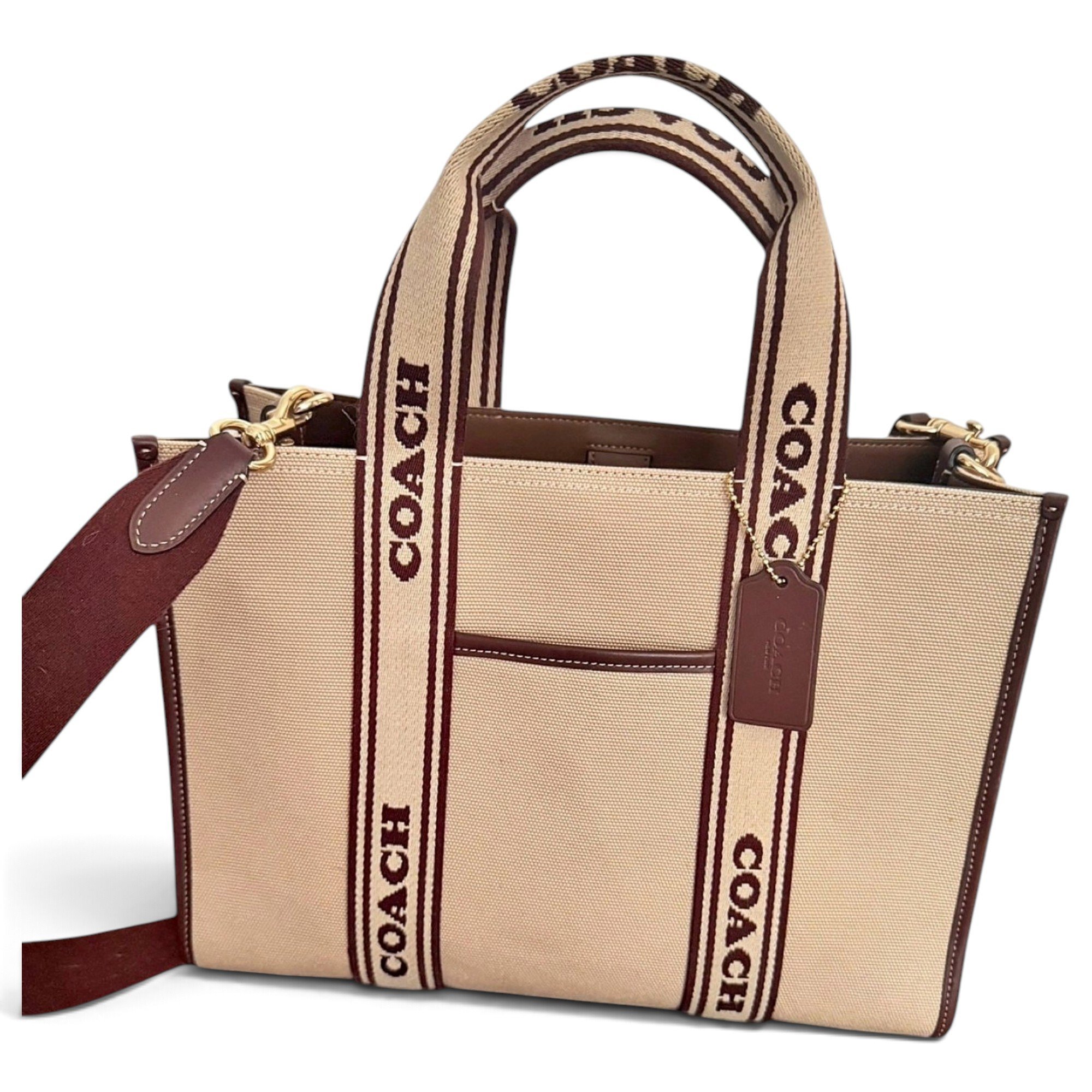 CITY ZIP TOTE leather tote