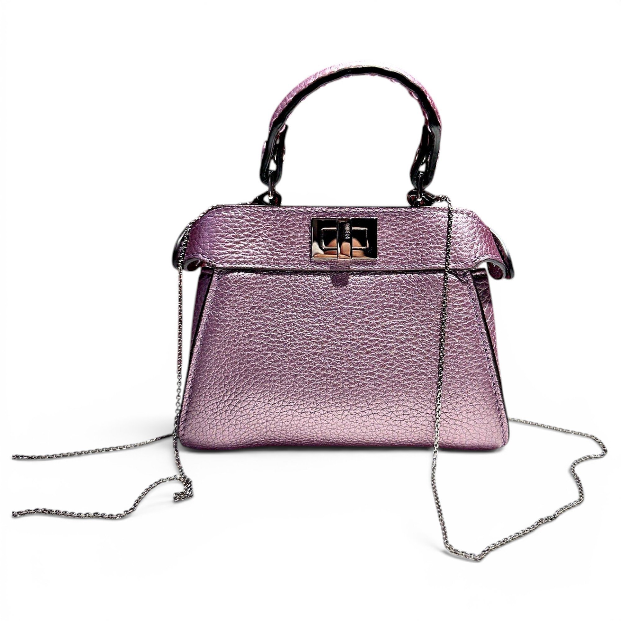 Peekaboo leather handbag