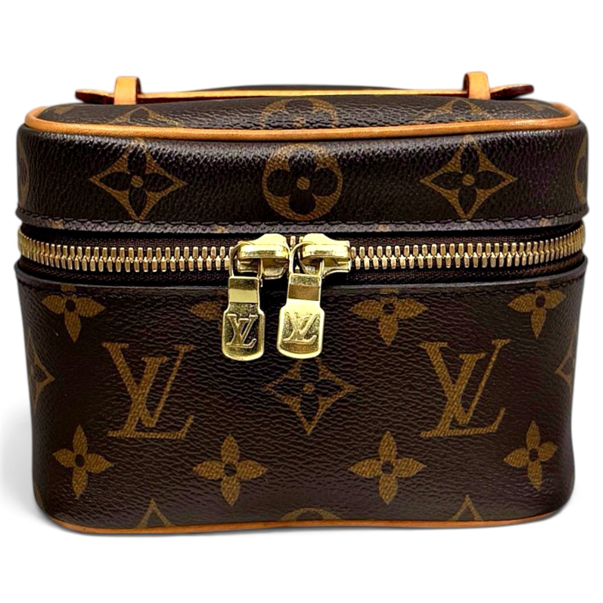 Vanity leather handbag