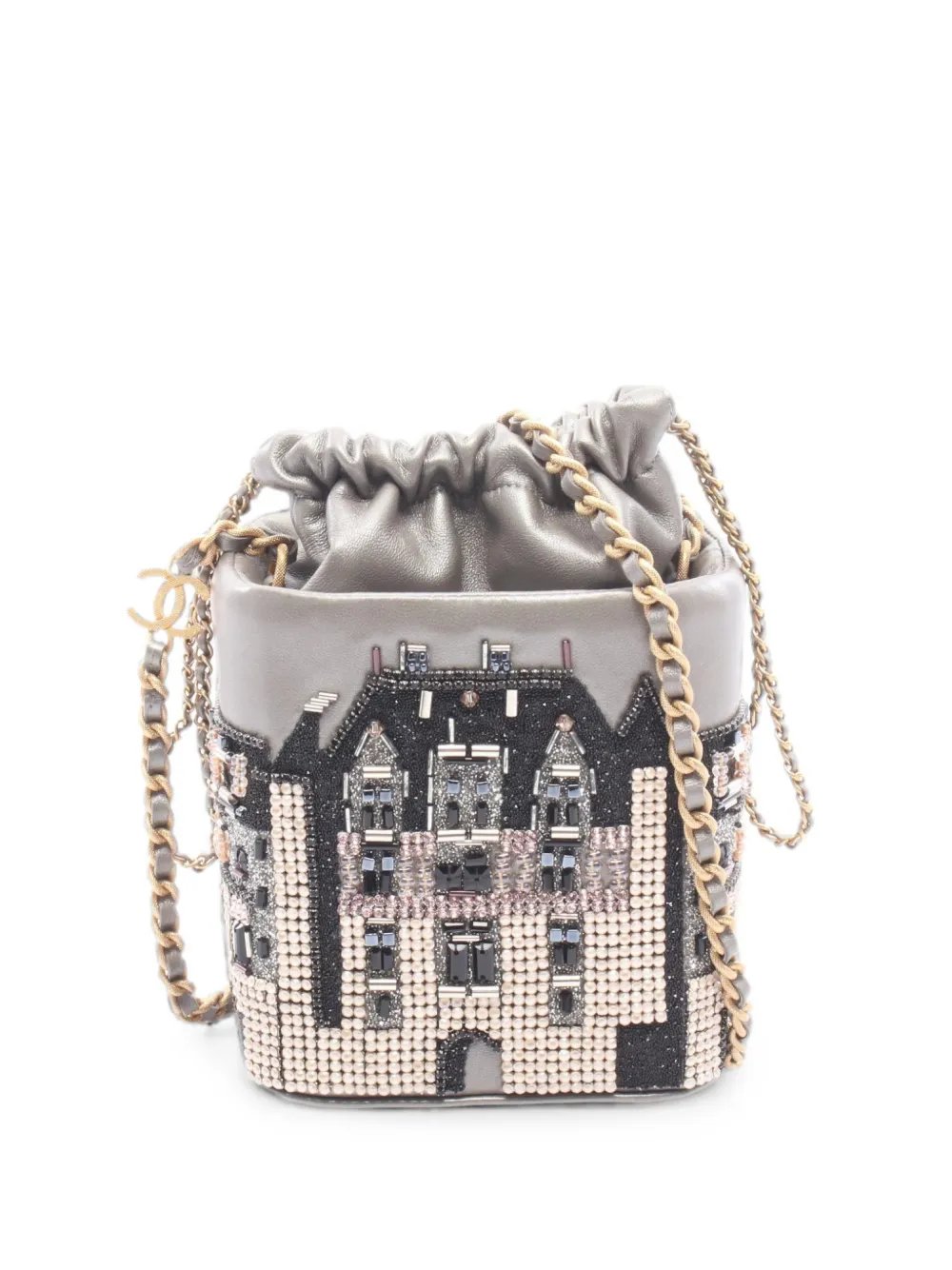 2021-2022 bead-embroidered lambskin mini bag