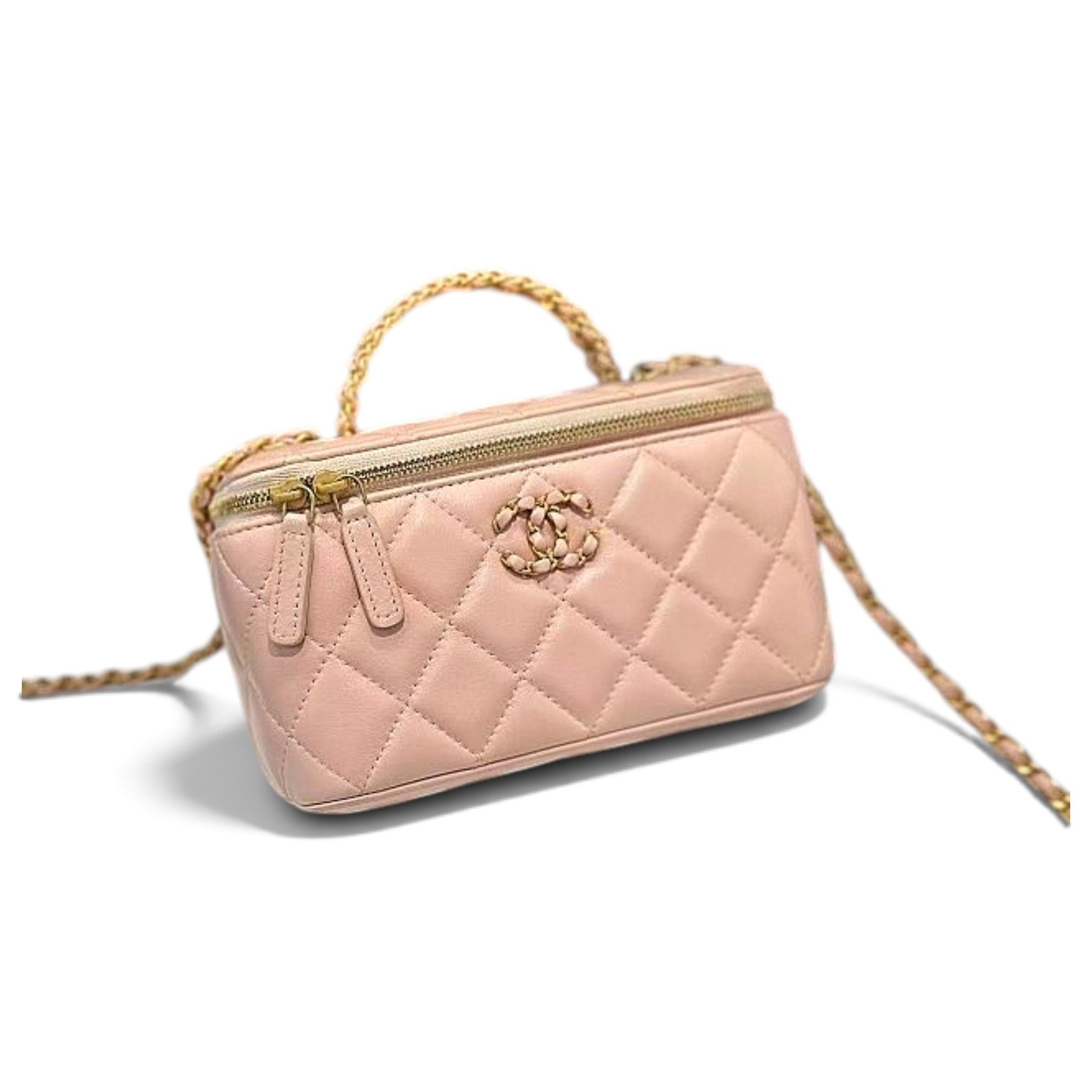 Vanity leather crossbody bag
