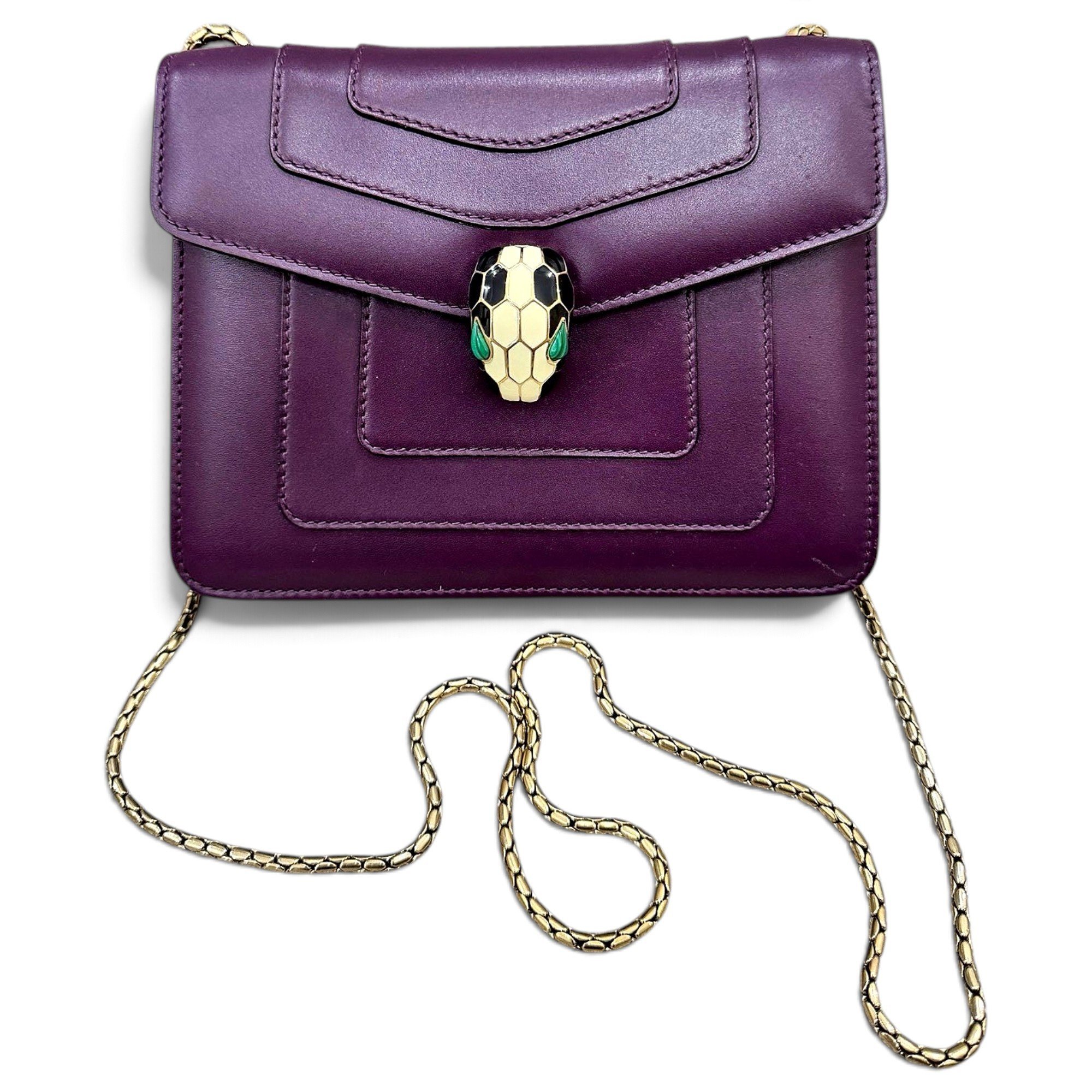 Serpenti leather crossbody bag