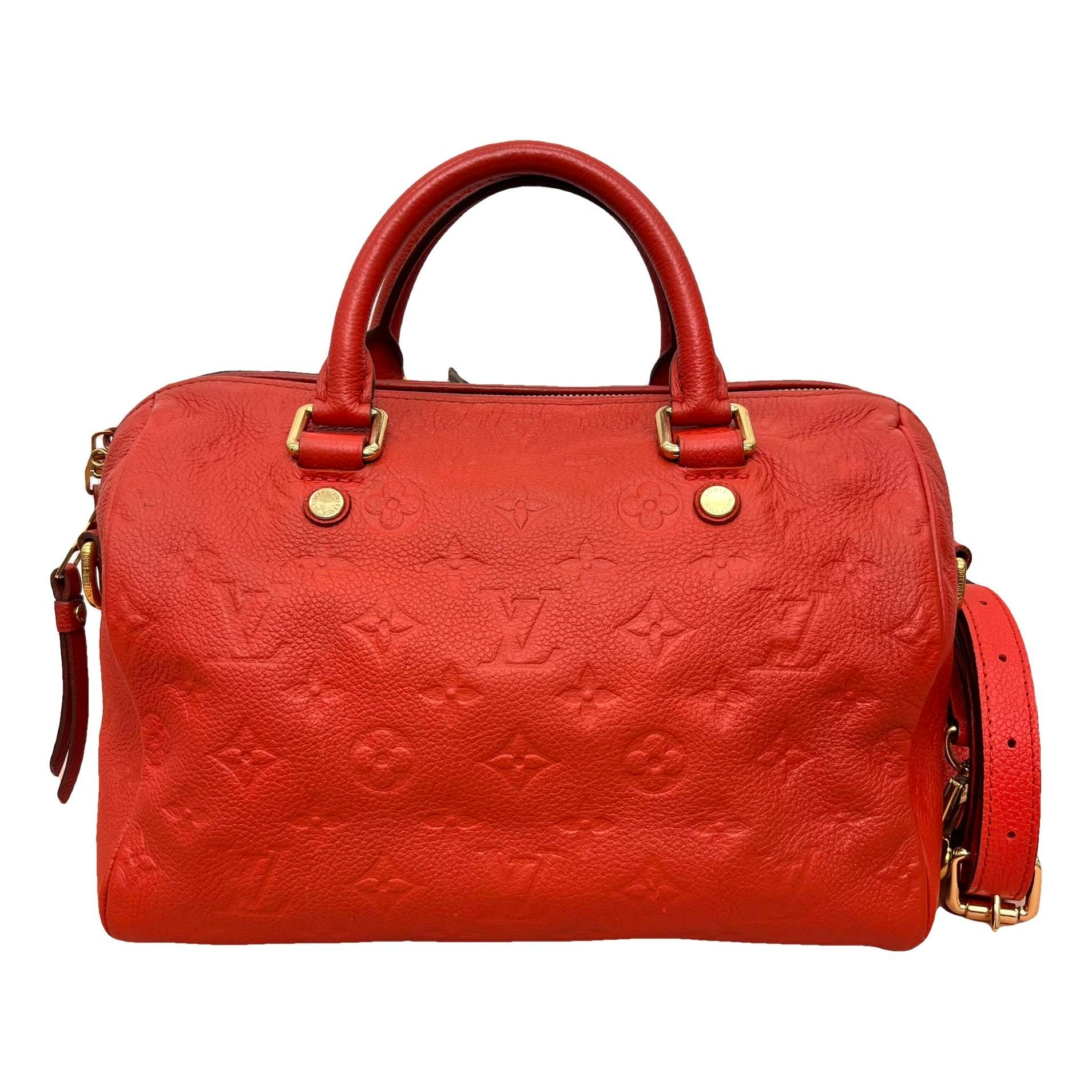 Speedy leather handbag