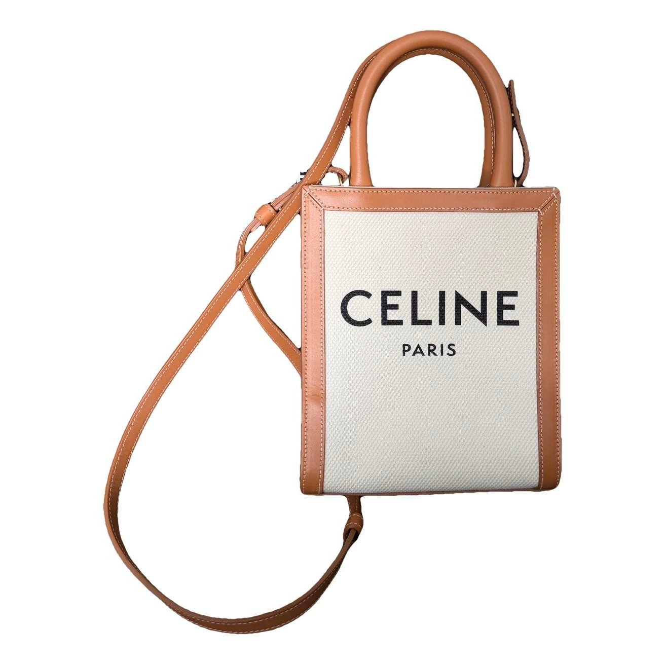 Cabas Vertical leather tote