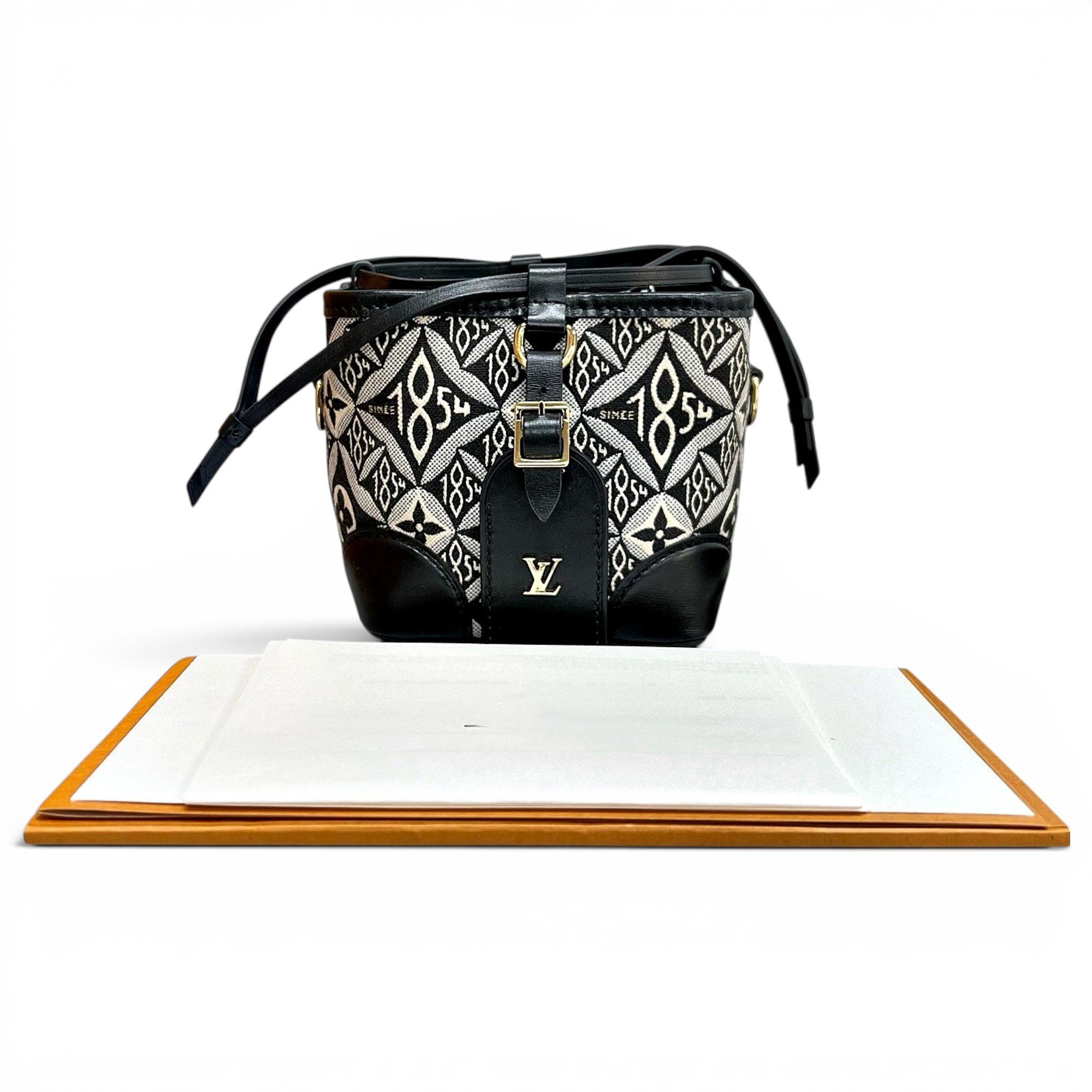 Nano Noé leather handbag