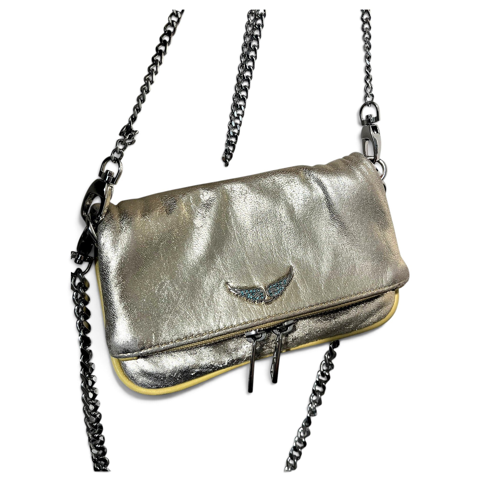 Rock leather crossbody bag