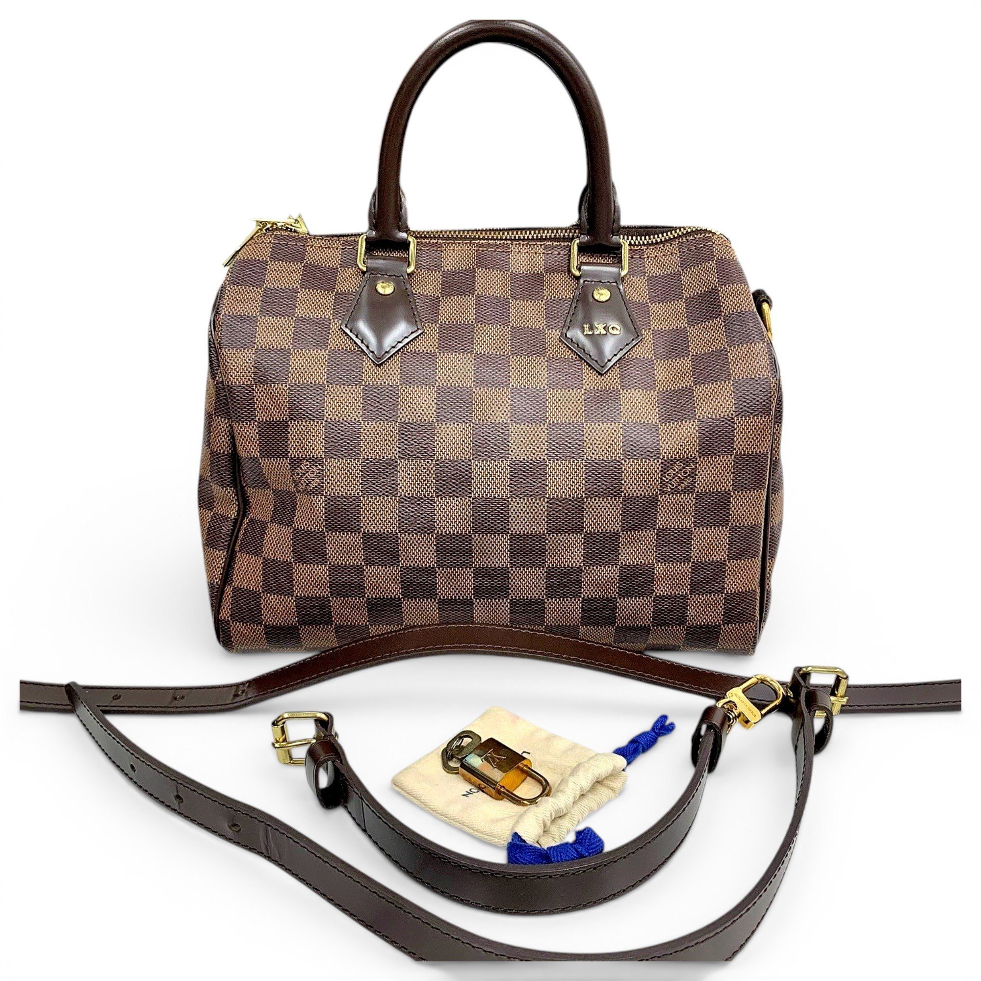 Speedy leather handbag