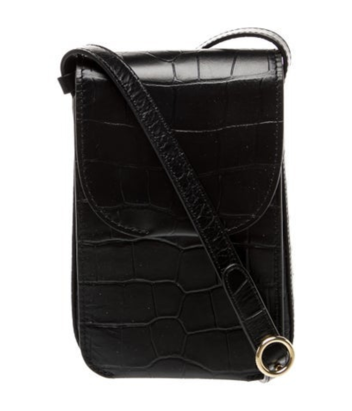 Cuyana Embossed Leather Crossbody Bag
