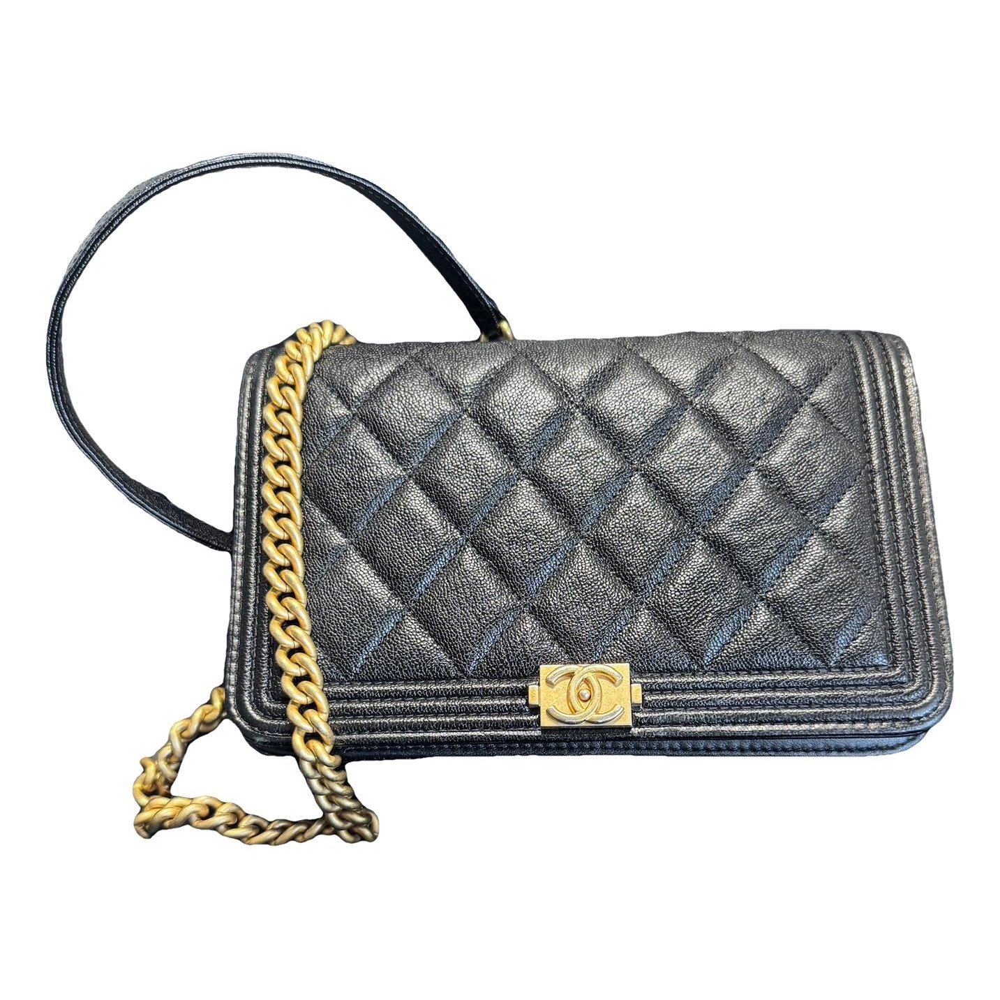 Wallet On Chain Boy leather crossbody bag
