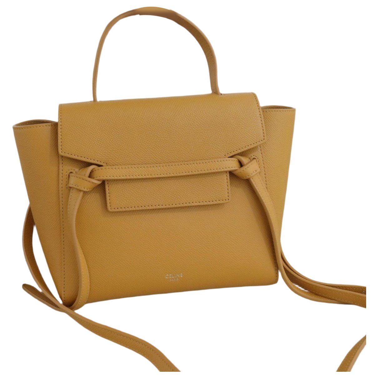 Belt leather handbag