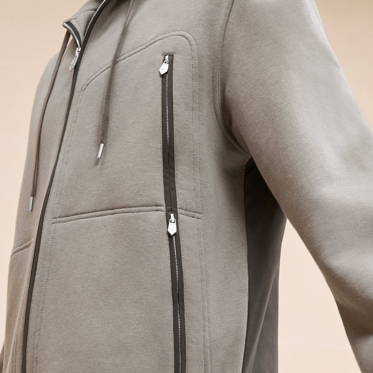 Sport capsule zipped hooded sweater