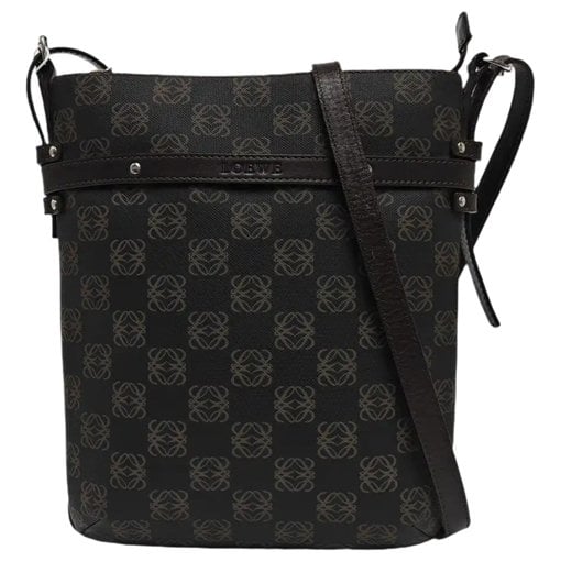 Anagram leather crossbody bag