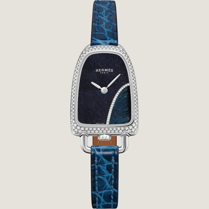 Sans Coloris Galop d'Hermès Watch, Medium Model, 32 MM