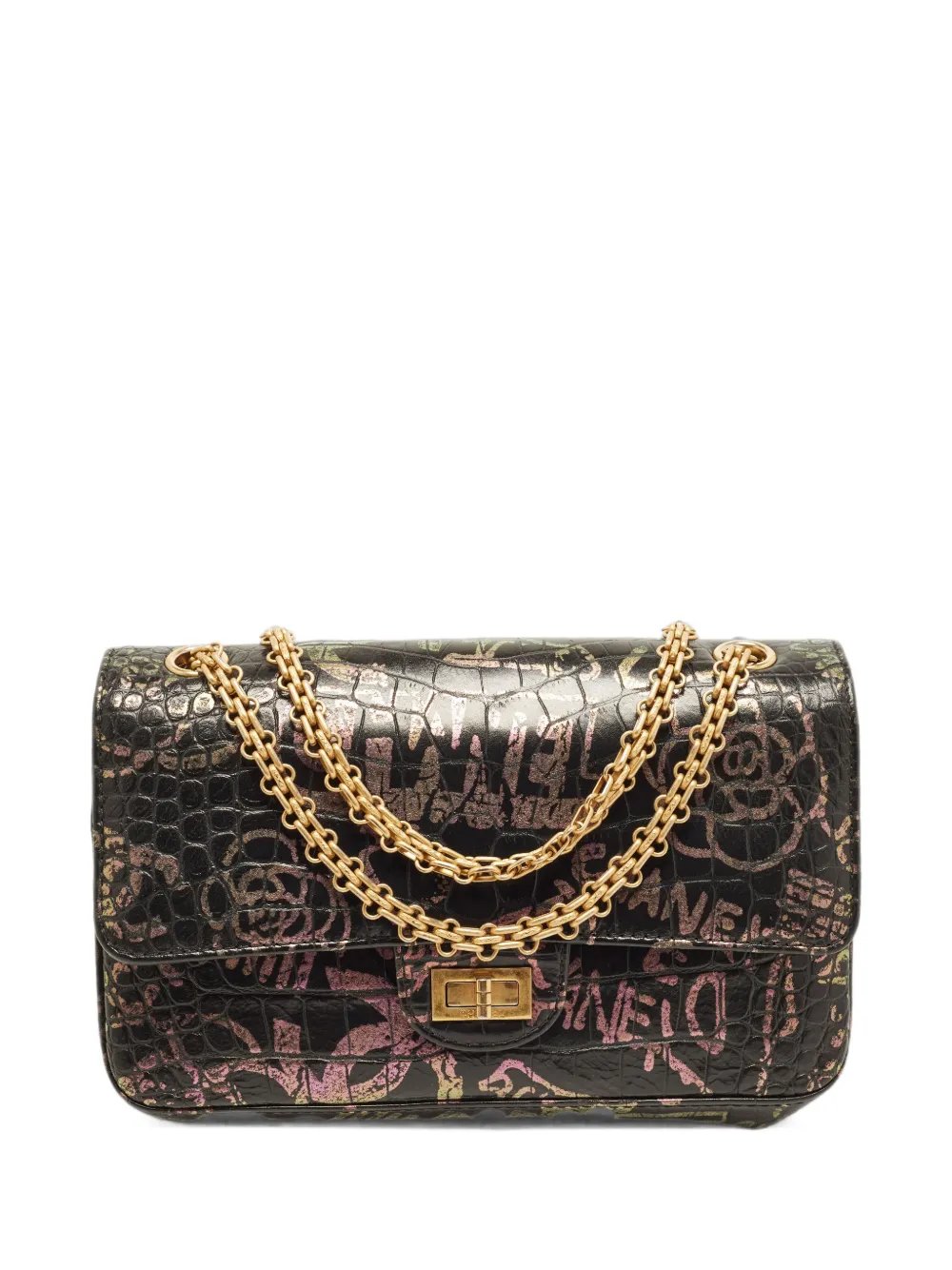 2019-2020 Reissue 2.55 graffiti-print shoulder bag