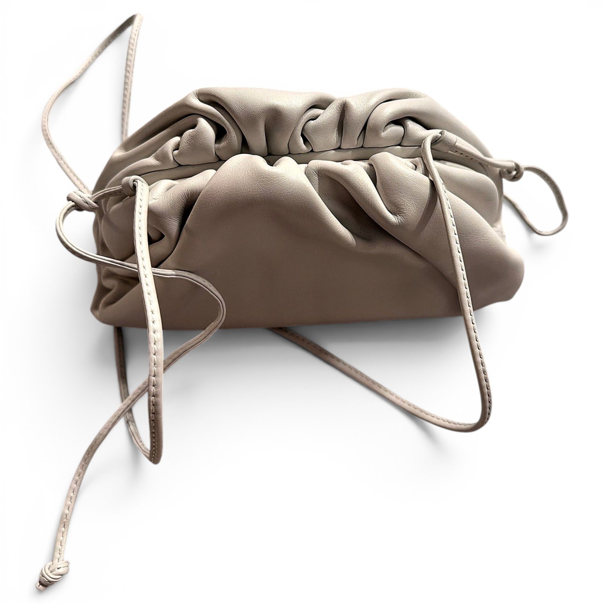 Pouch leather handbag