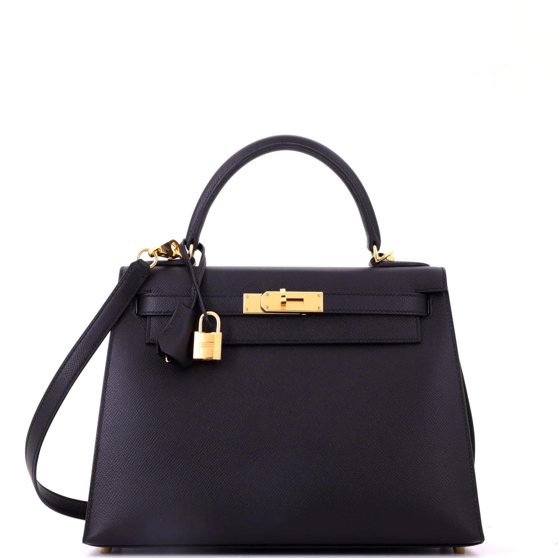 Hermes Kelly 28 leather handbag