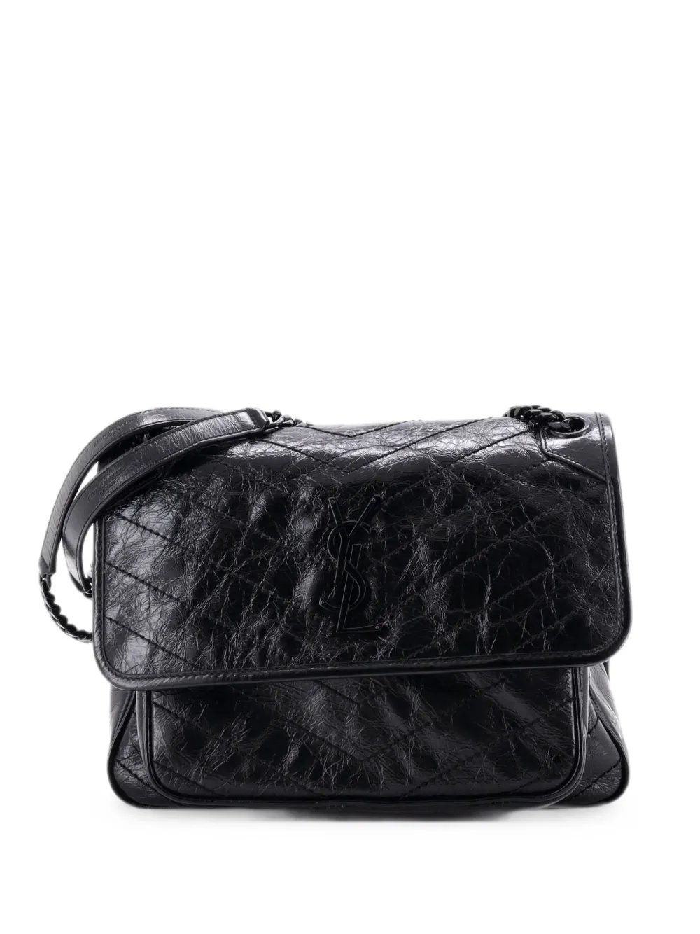 Niki Chain Flap Bag Matelasse Chevron Leather Medium shoulder bag
