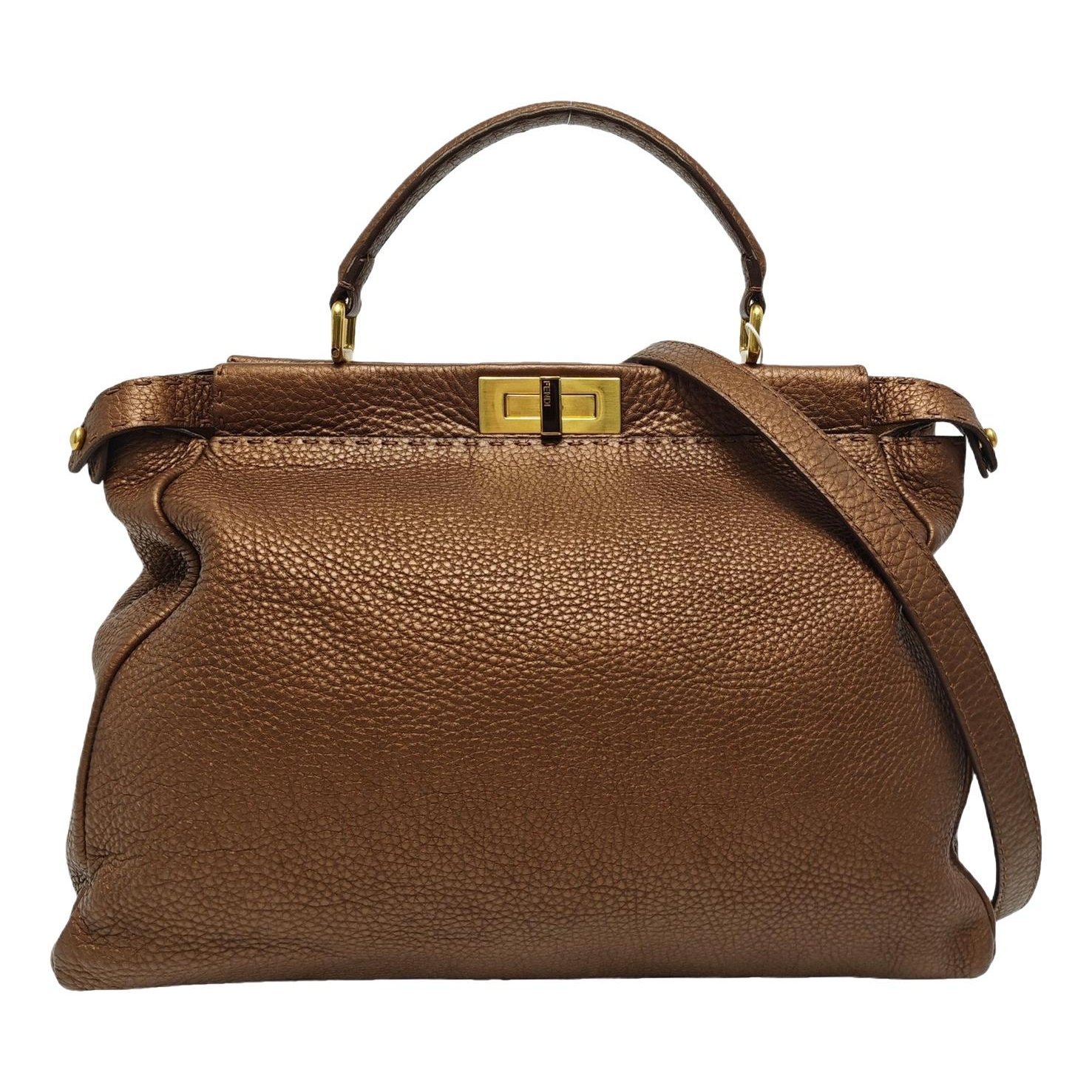 Peekaboo leather handbag