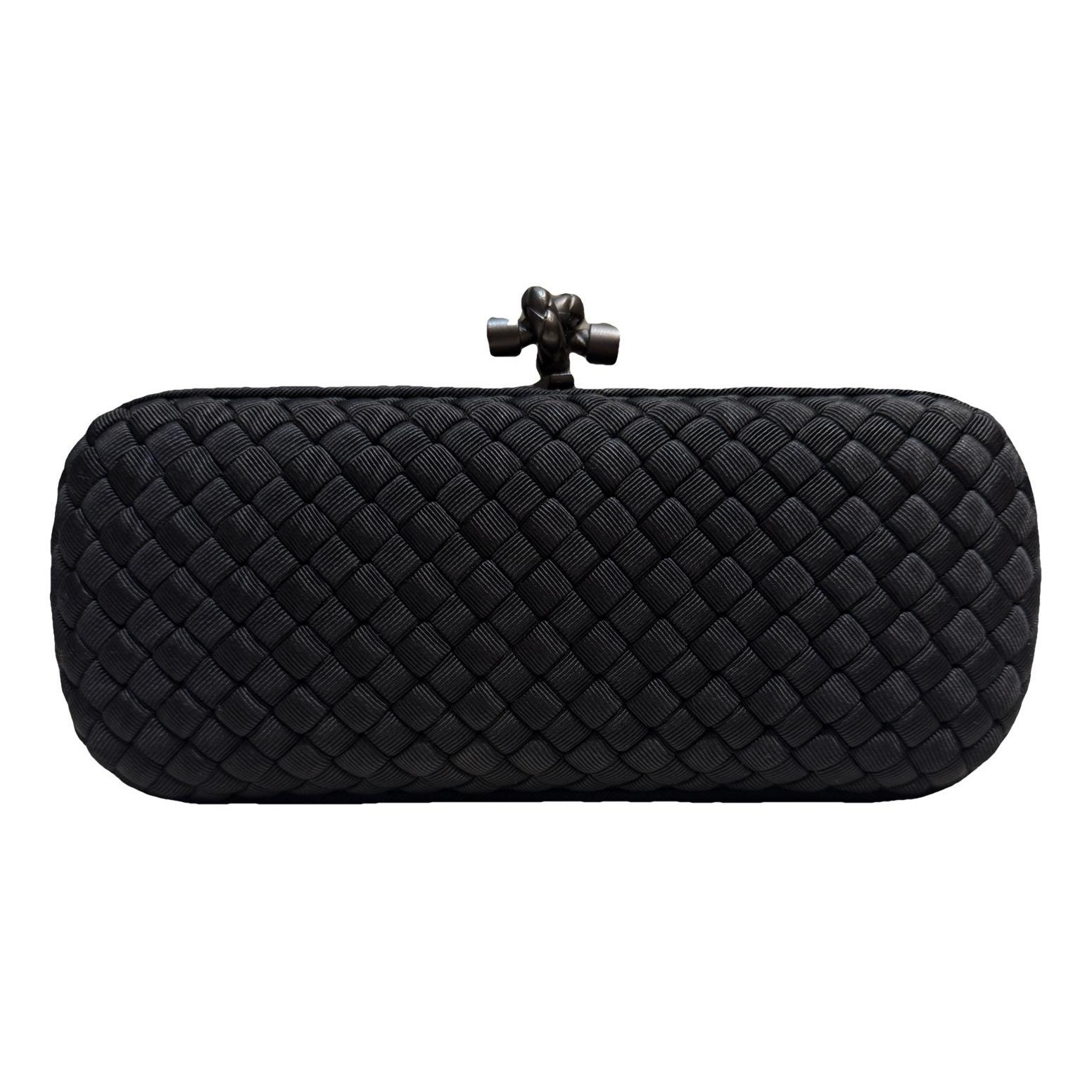 Pochette Knot silk clutch bag