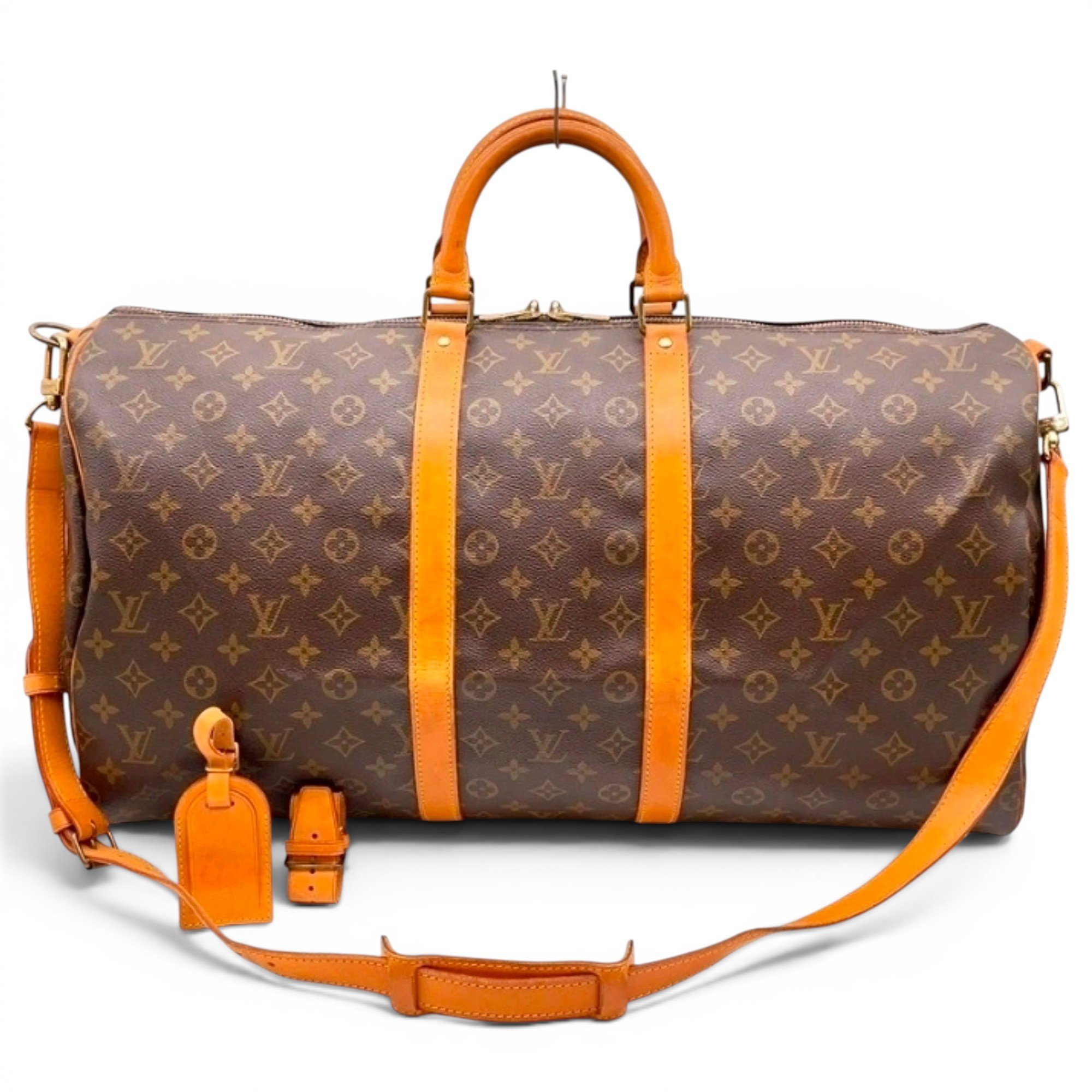 Keepall leather travel bag