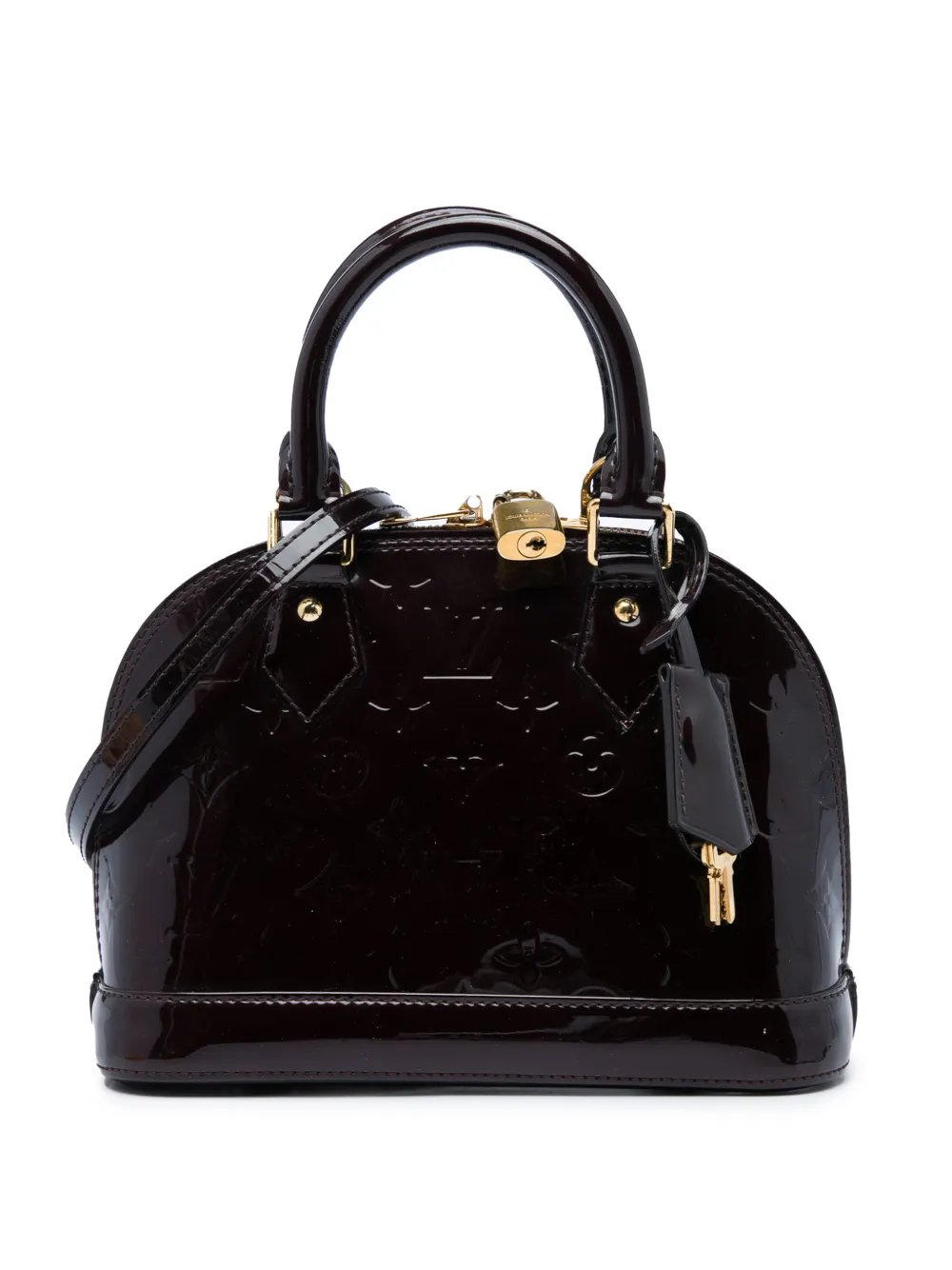 2015 Monogram Vernis Alma BB satchel