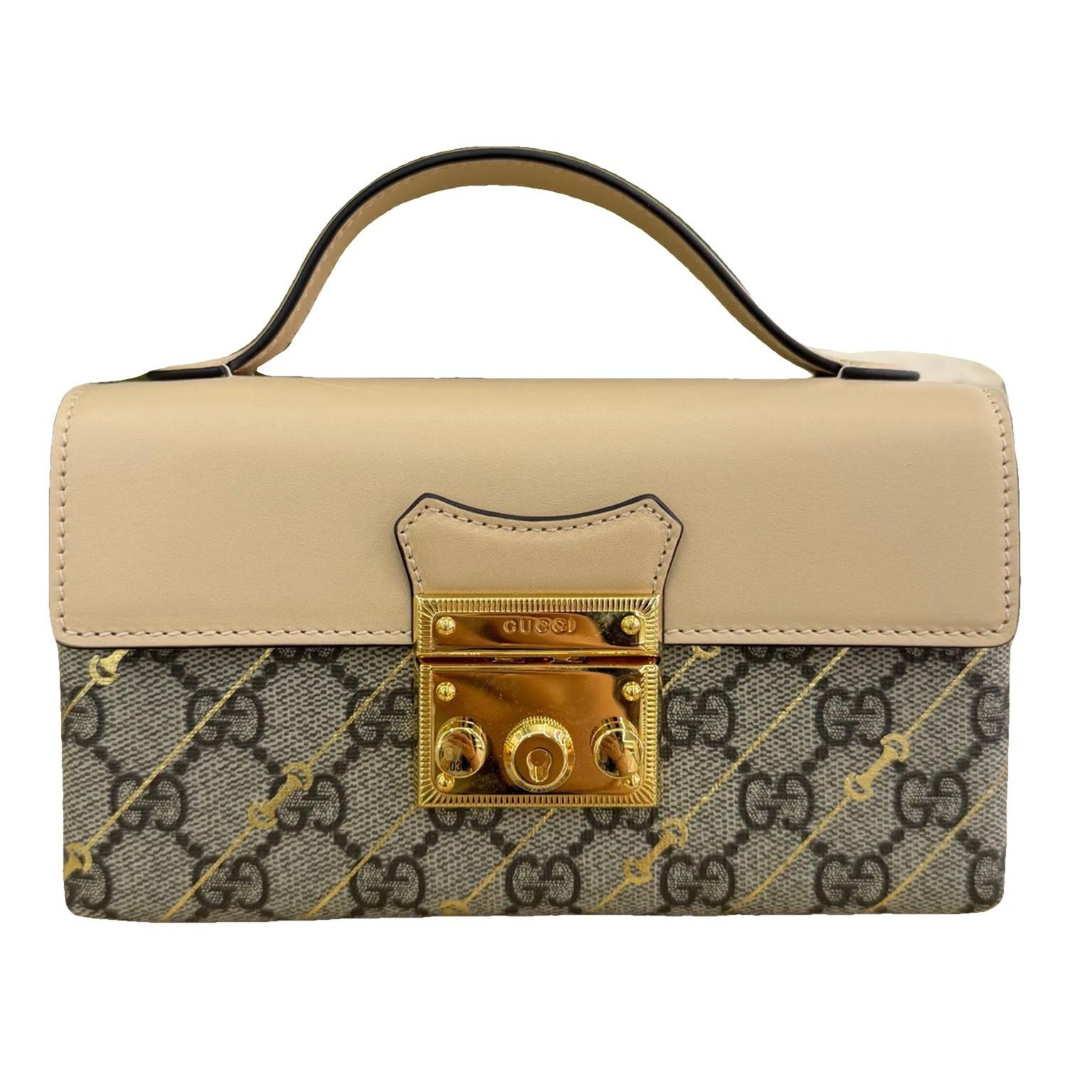 Padlock vinyl handbag