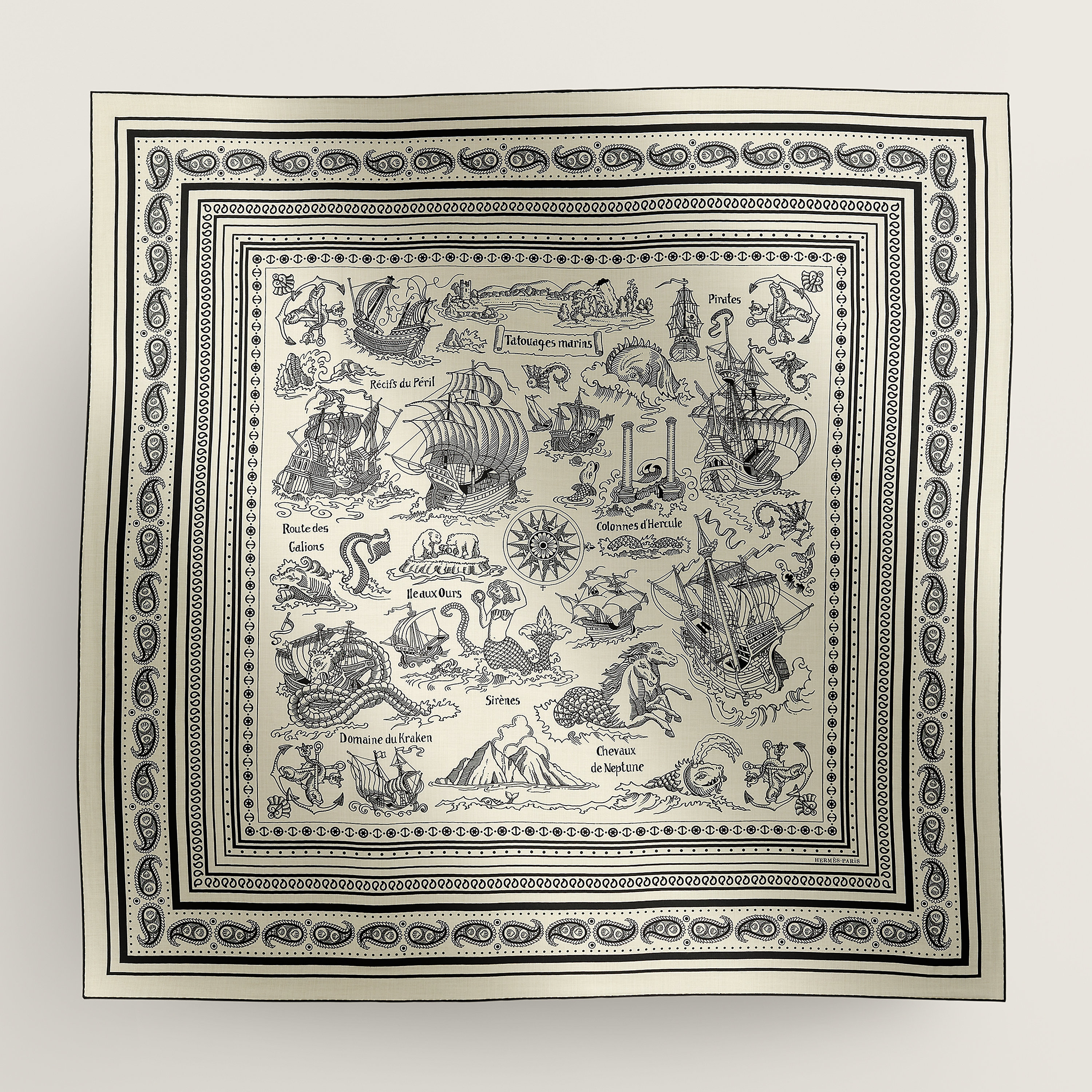 Tatouages Marins Bandana shawl 140