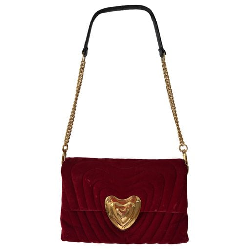 Heart bag velvet handbag