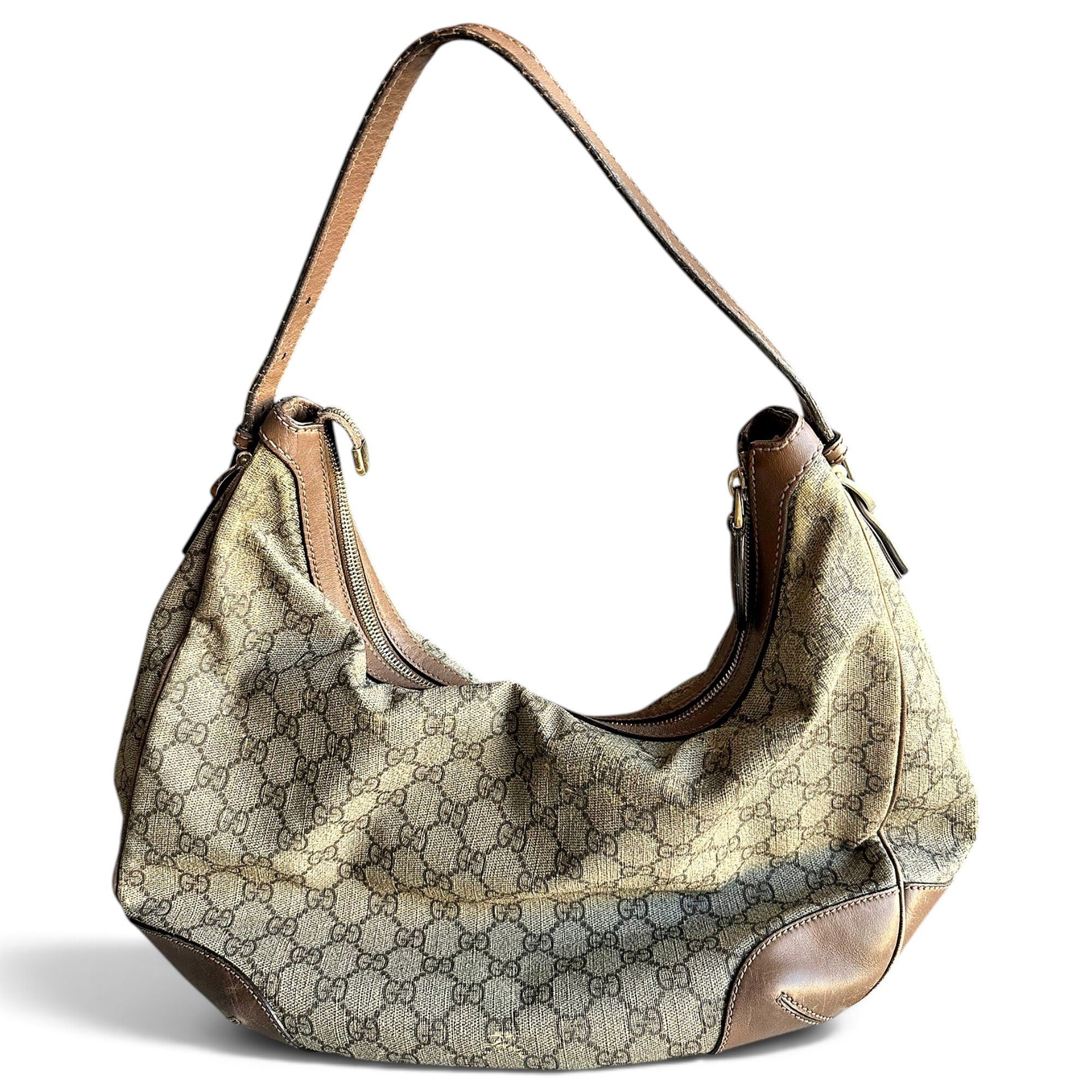 Hobo leather handbag