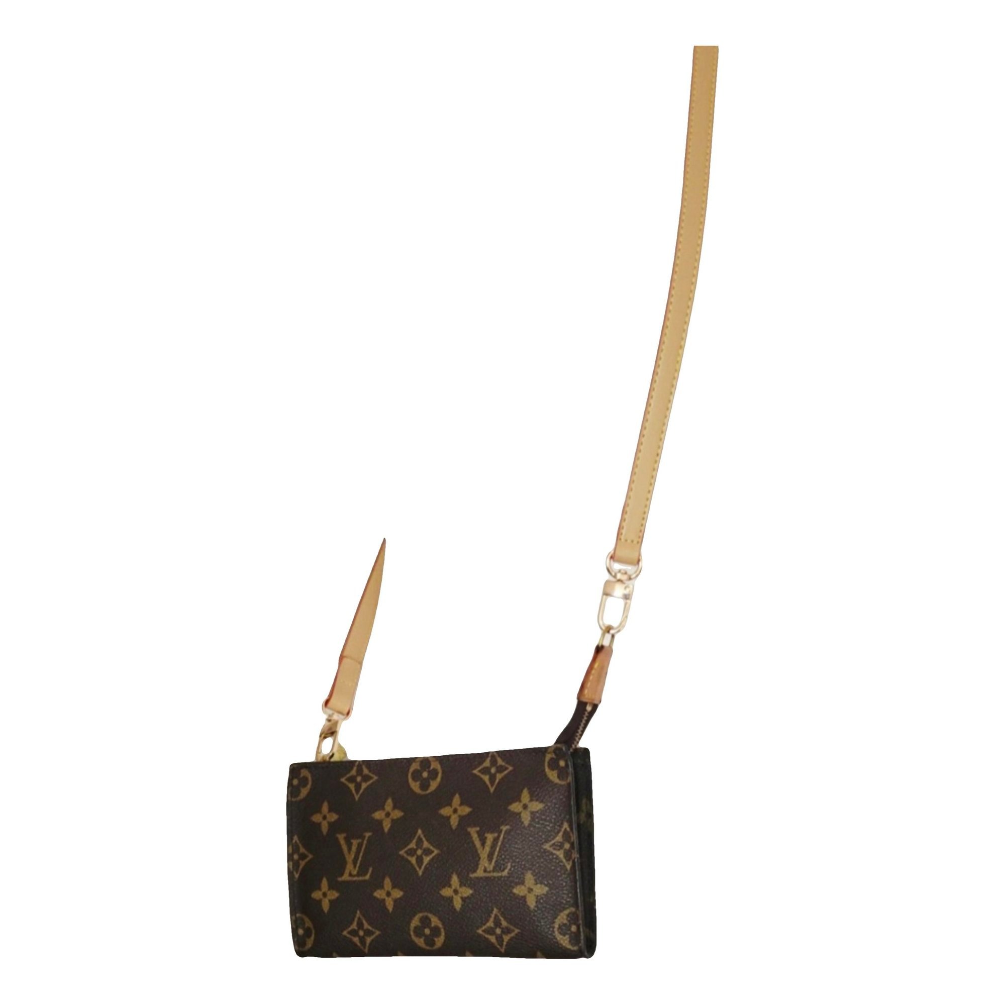 Leather clutch bag