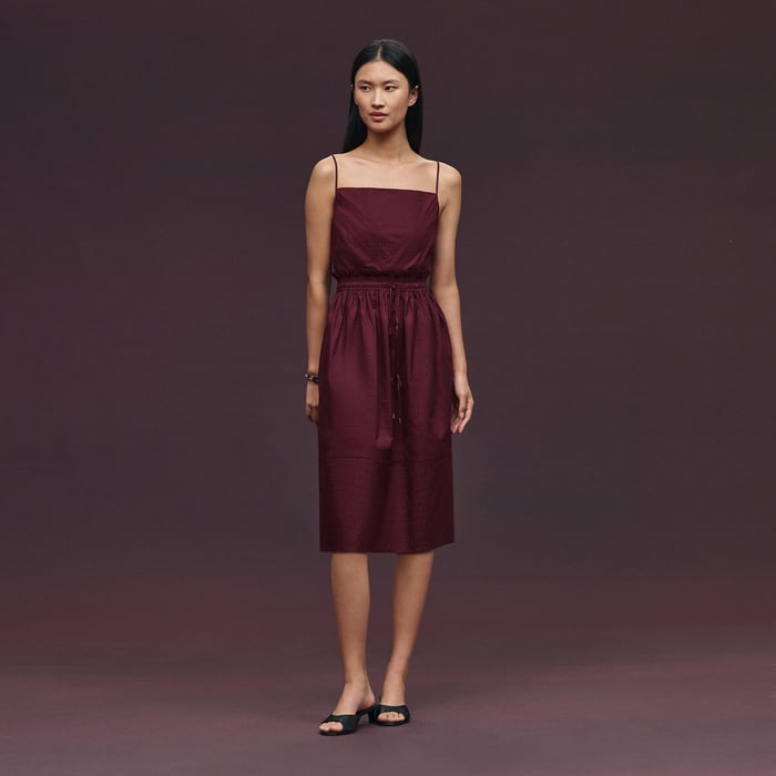 Rouge Bordeaux "Mosaique" Pouch Dress