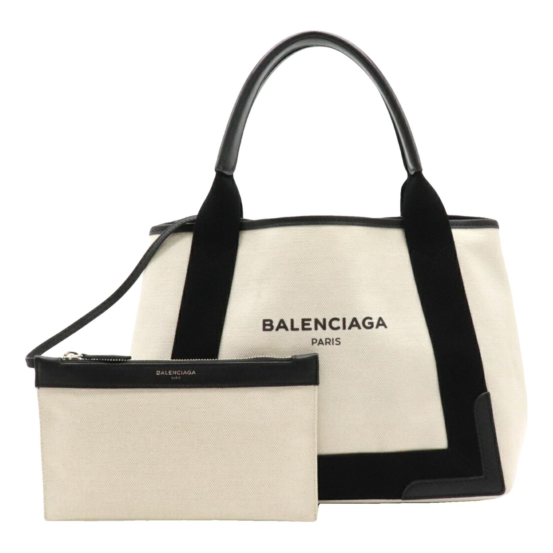 Navy cabas handbag