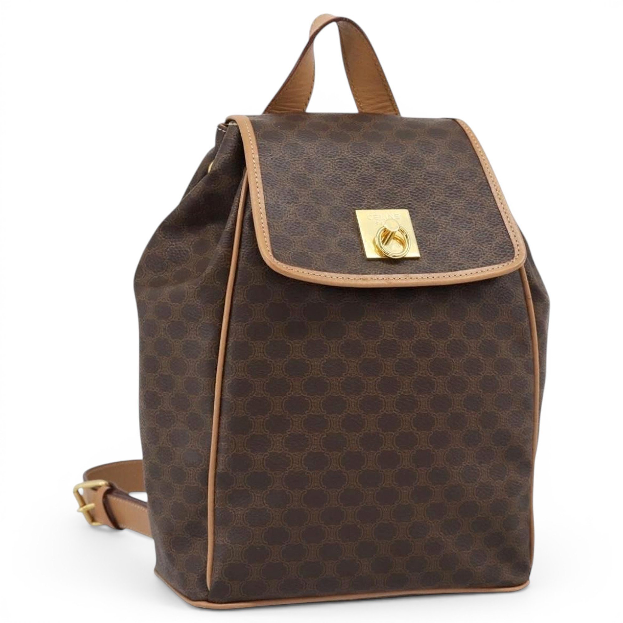 Leather backpack