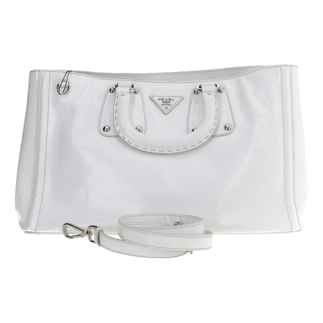 Galleria patent leather handbag