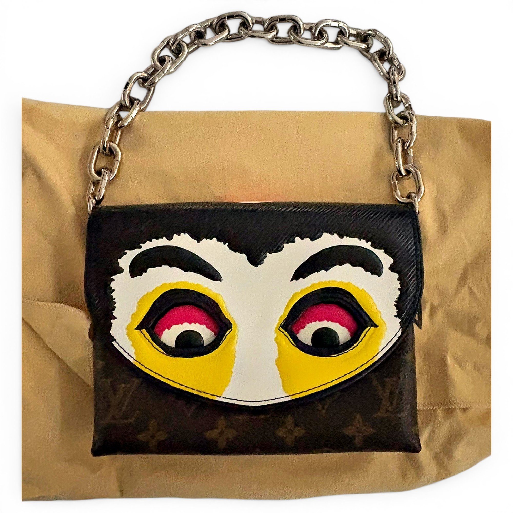 Kabuki cloth handbag