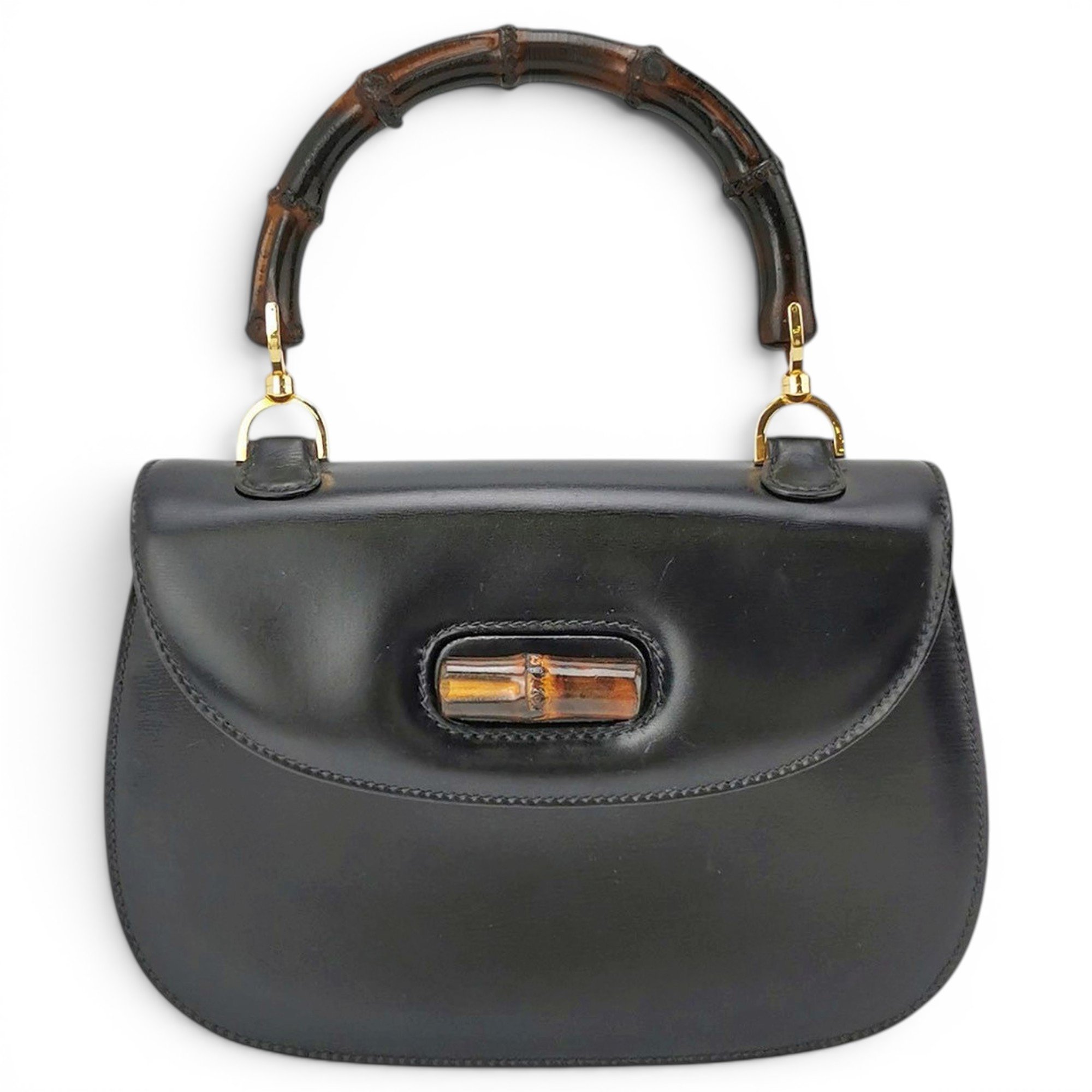 Bamboo leather handbag