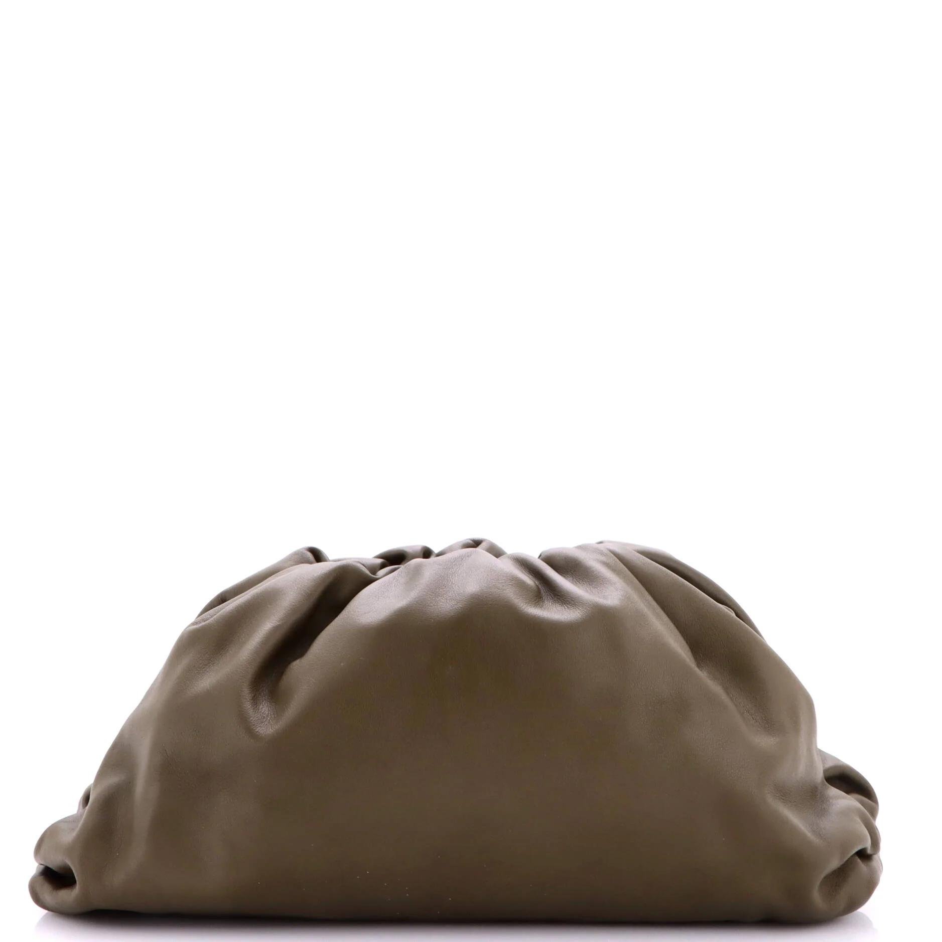 Leather clutch bag