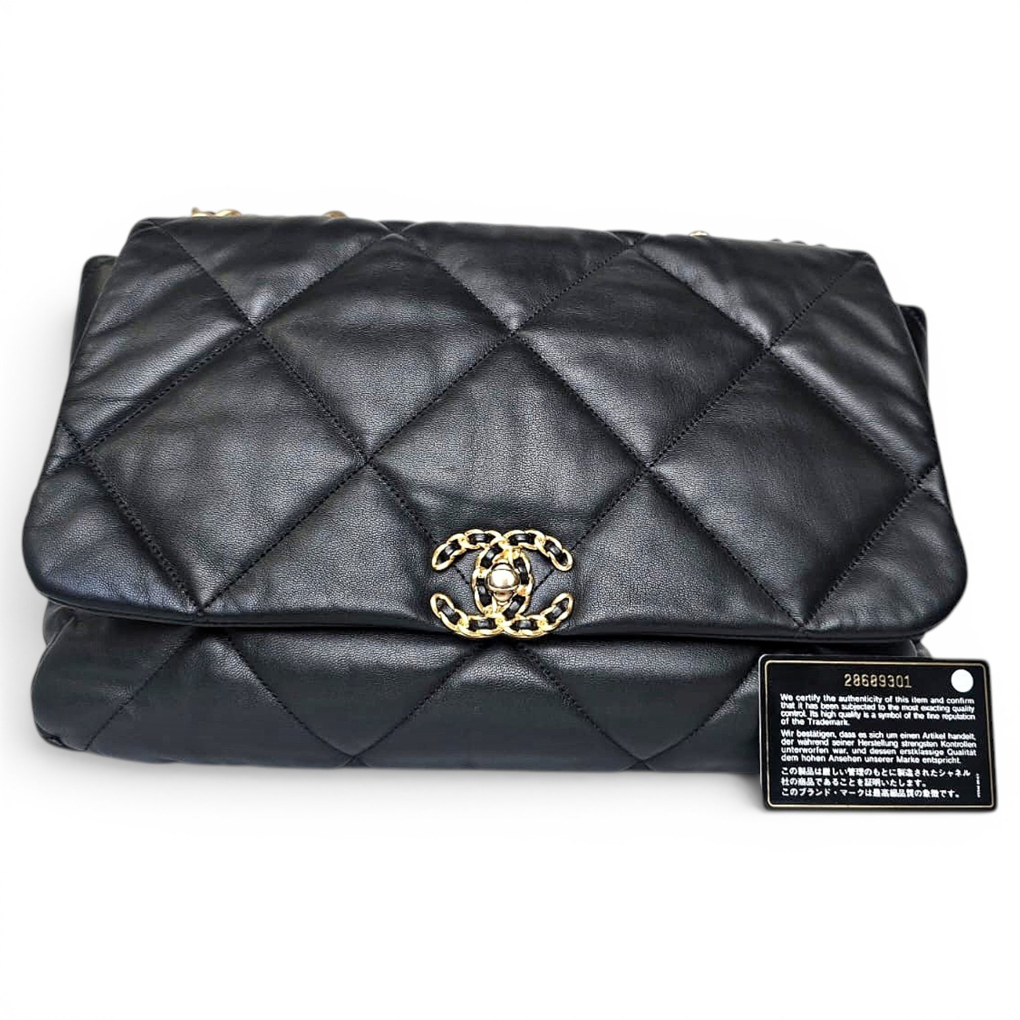 Trendy CC Flap leather handbag