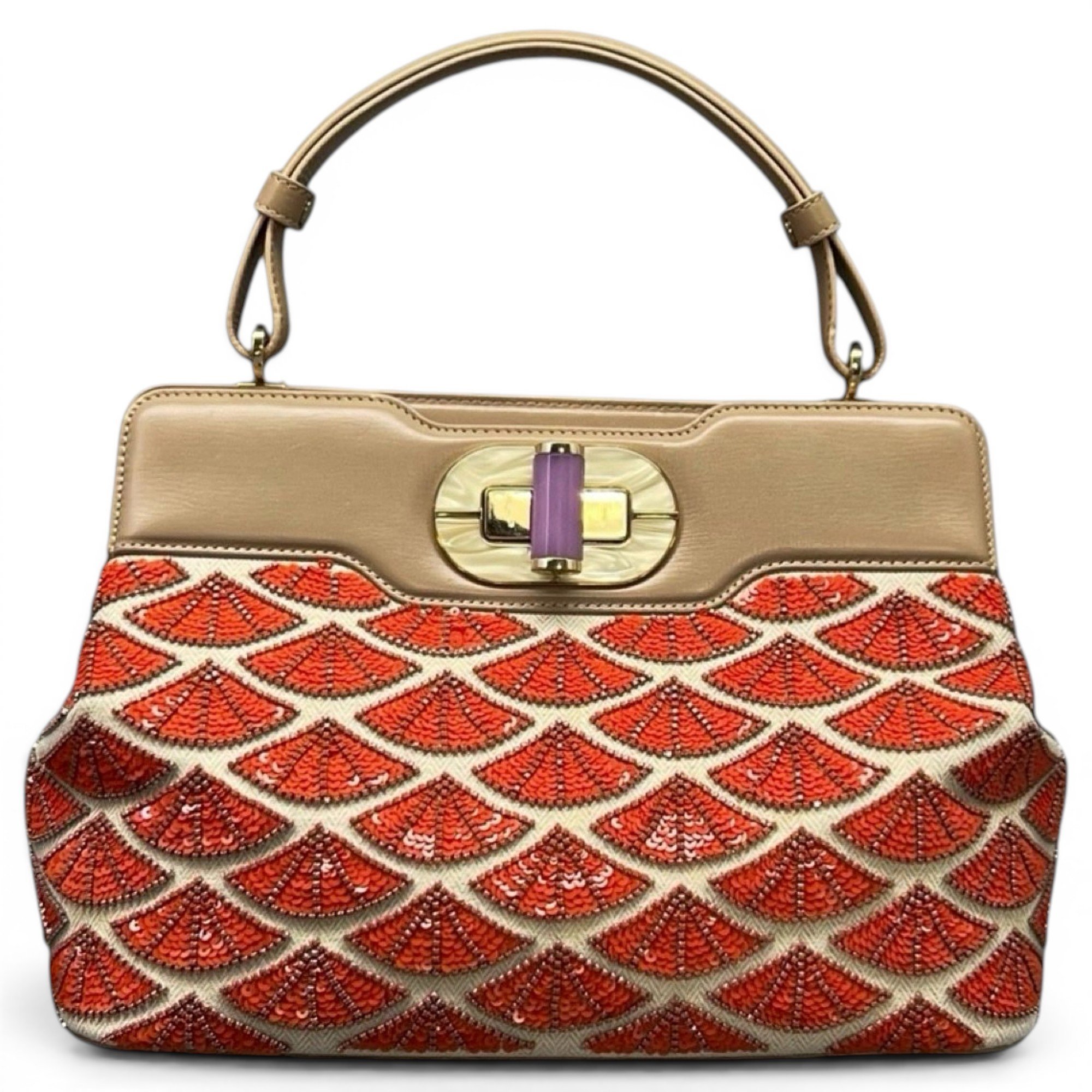 Bvlgari Isabella Rossellini leather handbag