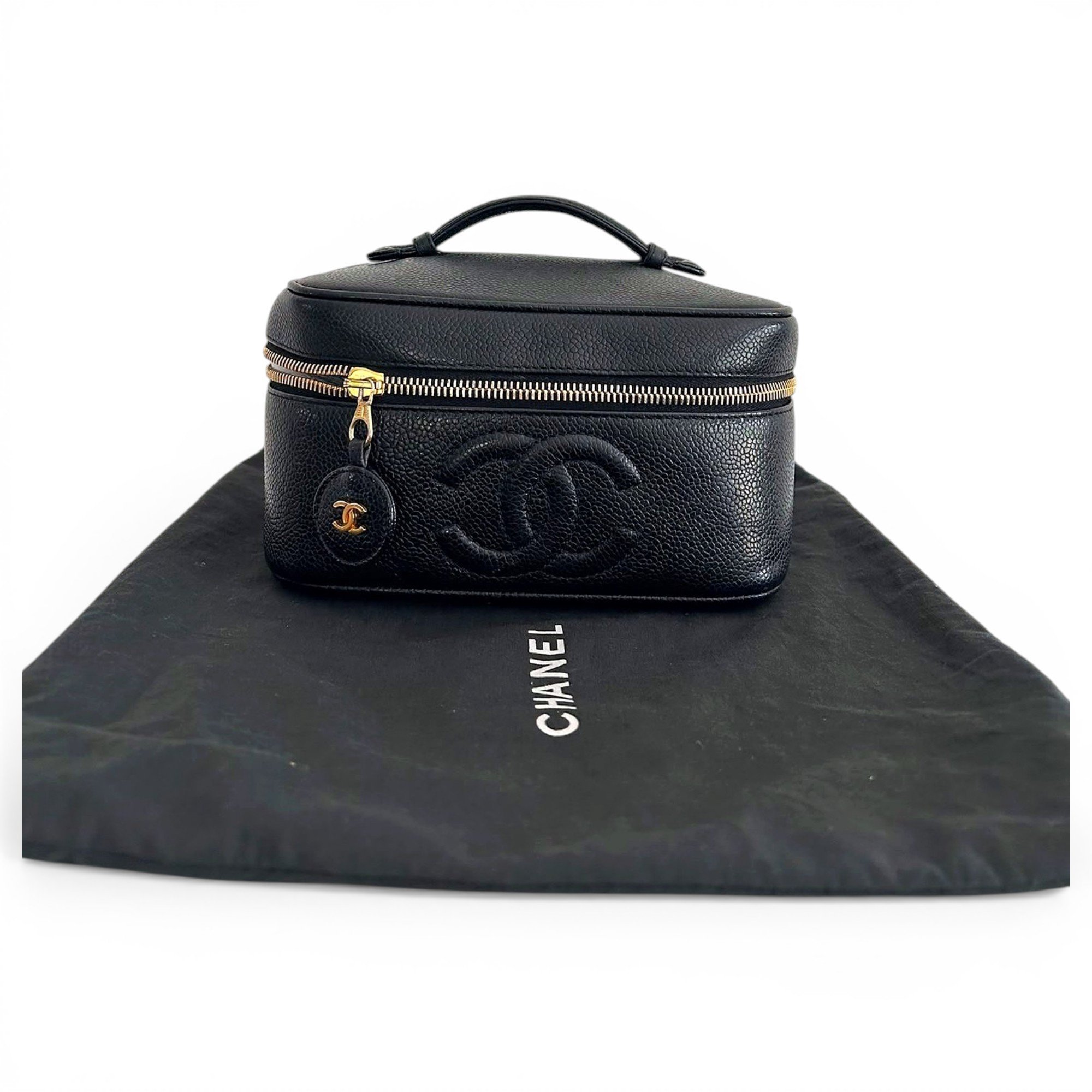 Vanity leather handbag