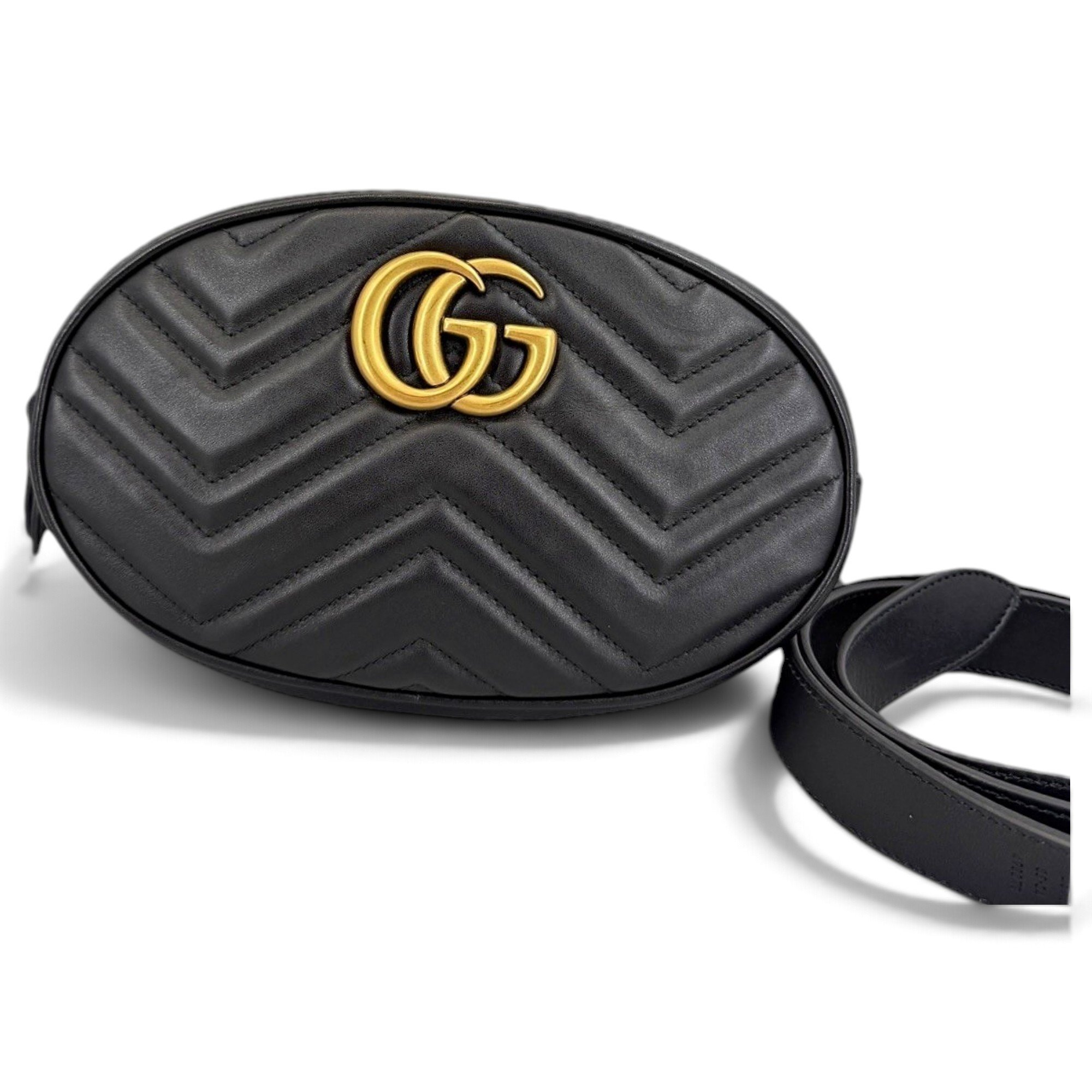GG Marmont Oval leather handbag