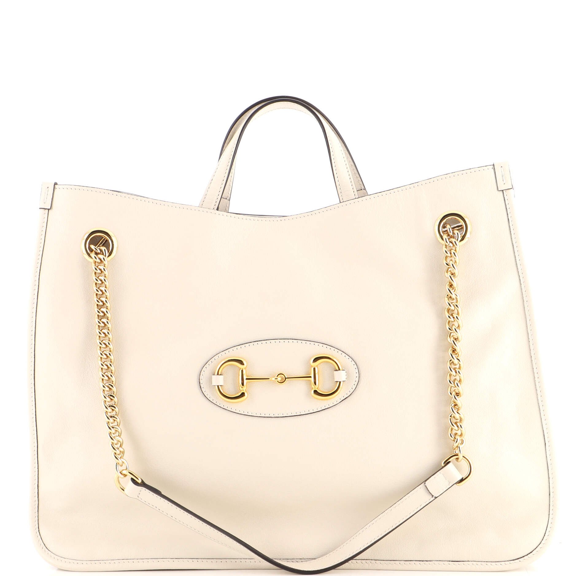 Horsebit 1955 Chain Tote Leather Large