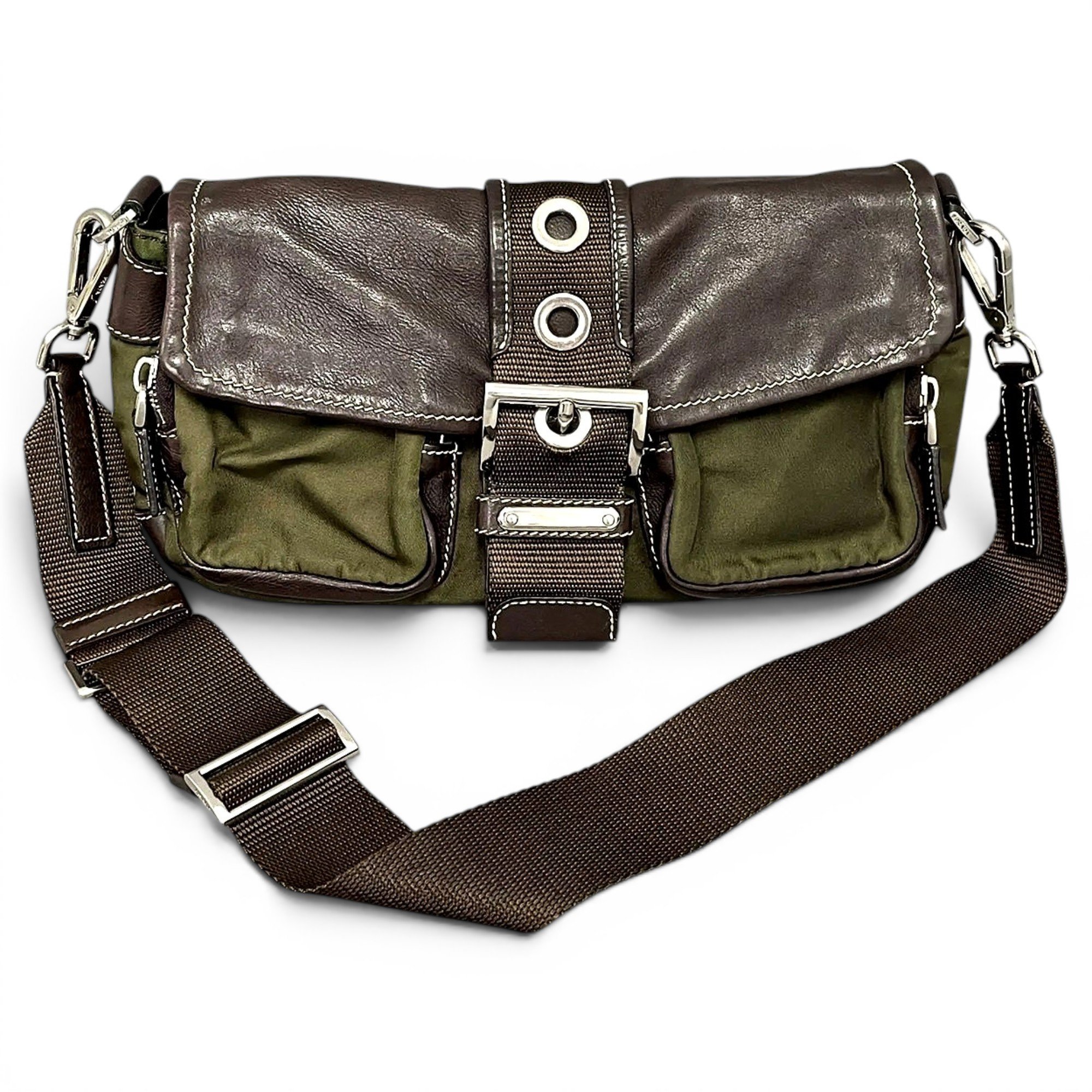 Prada Pocket cloth crossbody bag