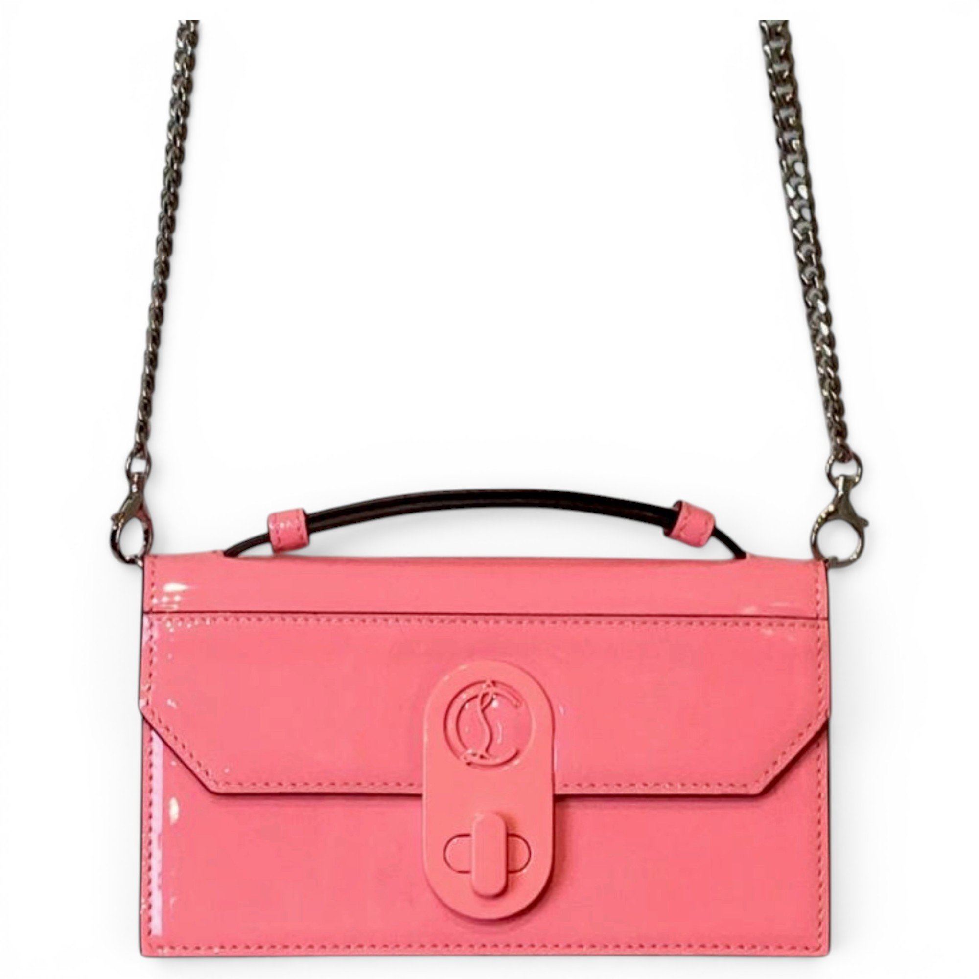 Christian Louboutin Mina clutch patent leather handbag